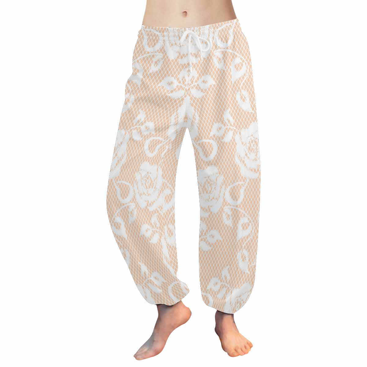 Victorian lace print Haram pants, loose comfy pants design 16
