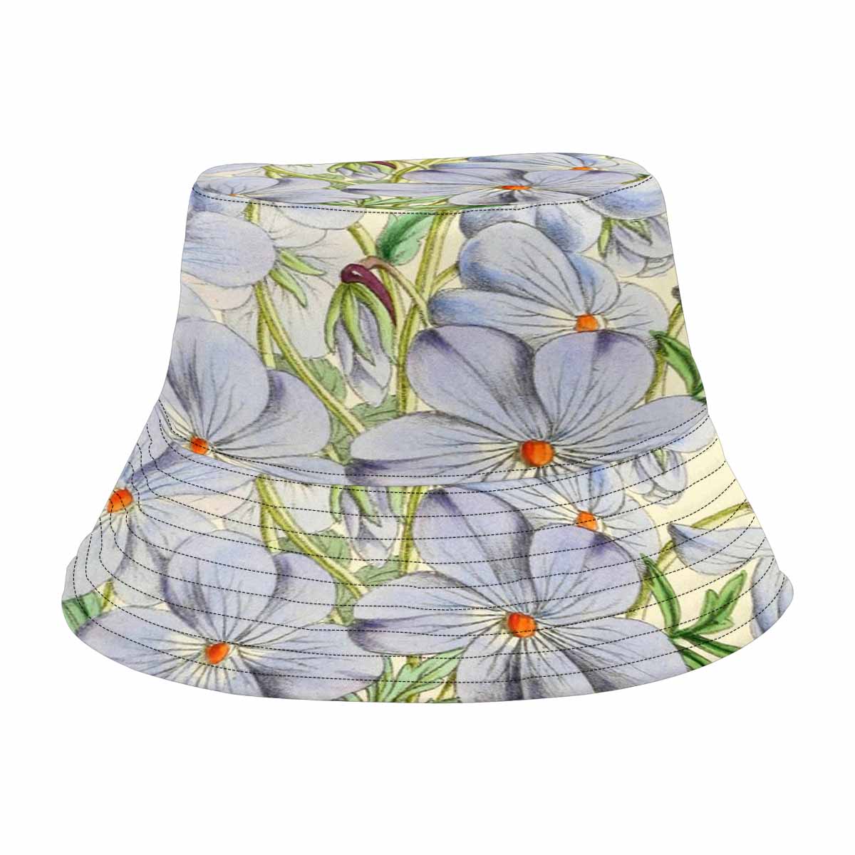Vintage floral unisex bucket boonie Hat, outdoors hat, Design 13   Unisex Bucket Boonie Hat
