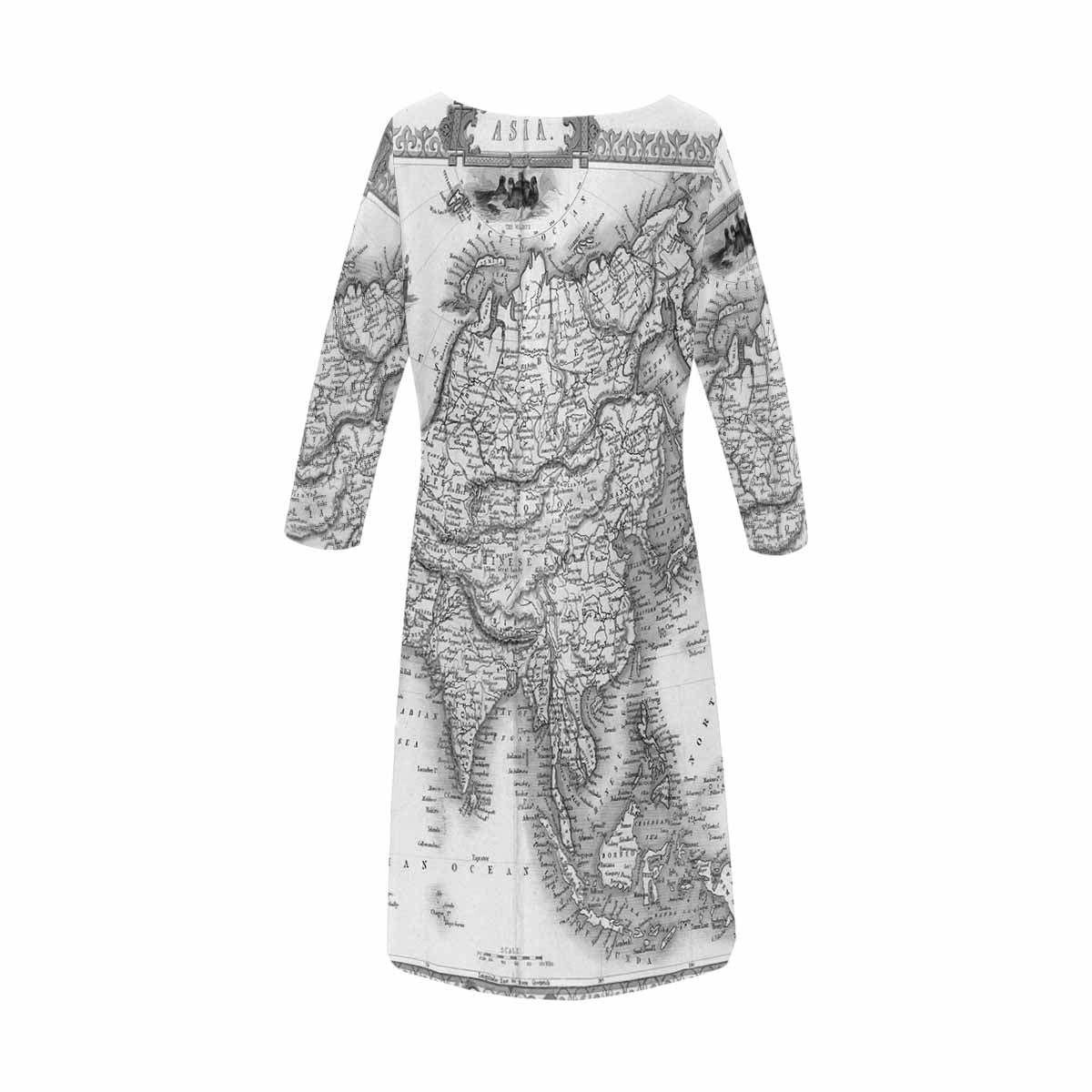 Antique Map loose dress, MODEL 29532, design 29