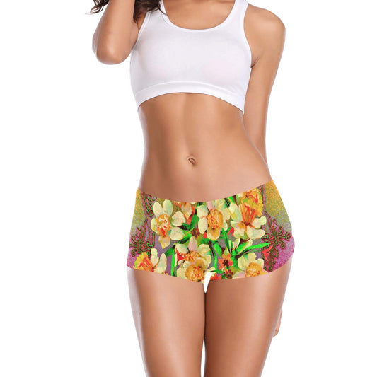Printed Lace Boyshorts, daisy dukes, pum pum shorts, shortie shorts , design 48