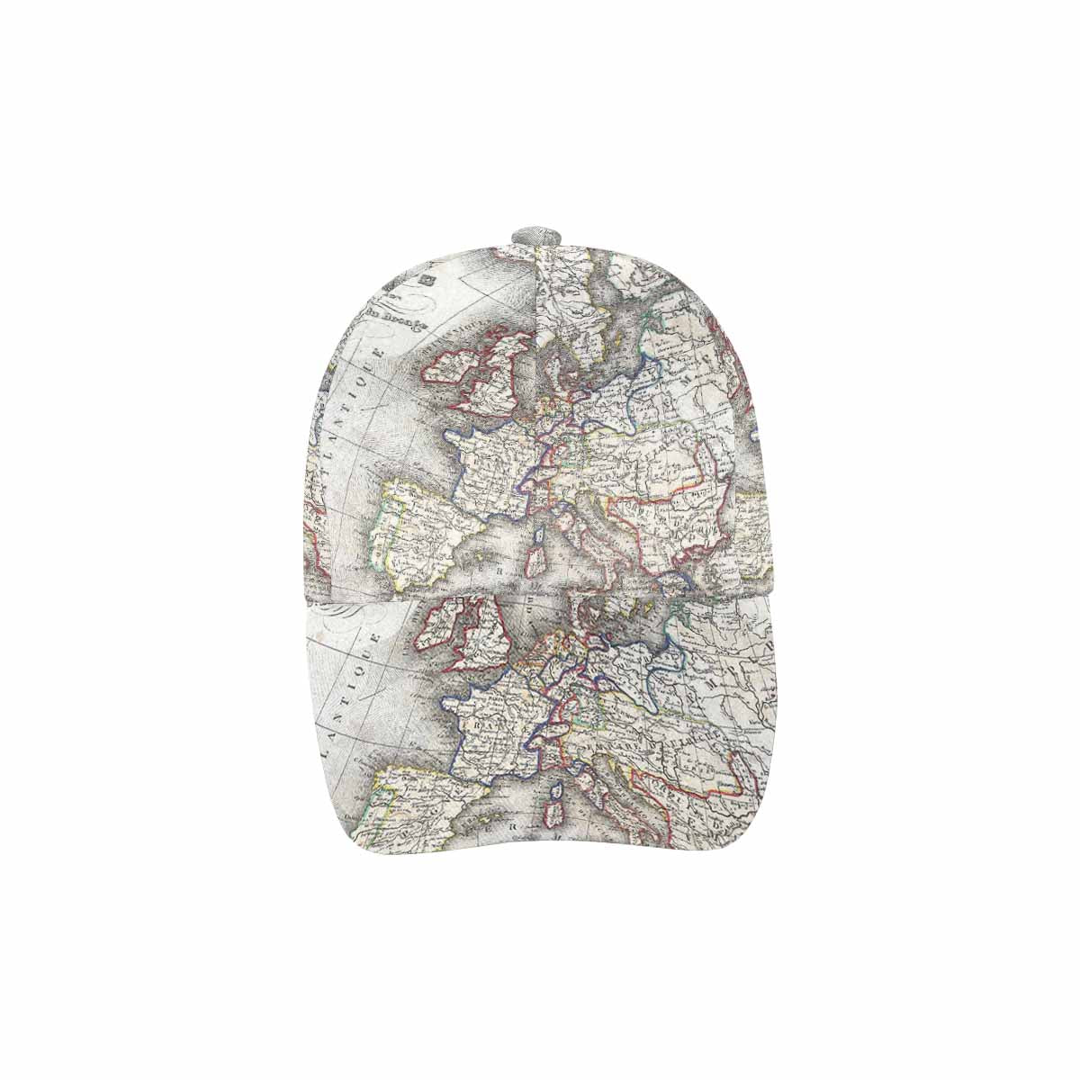 Antique Map design dad cap, trucker hat, Design 36