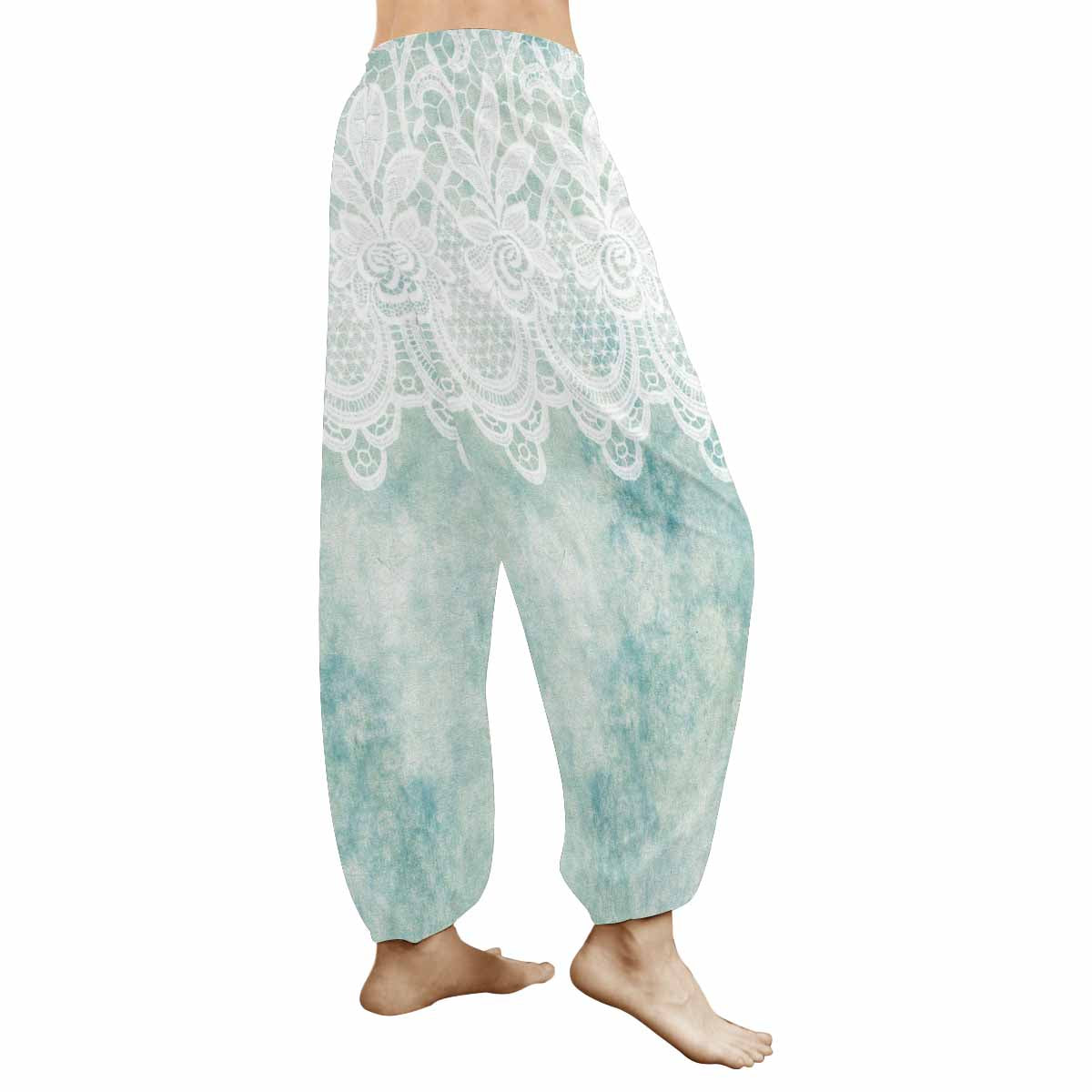 Victorian lace print Haram pants, loose comfy pants design 41