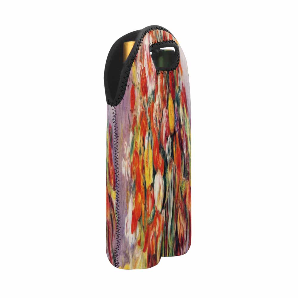 Vintage floral 2 bottle wine bag, Design 19