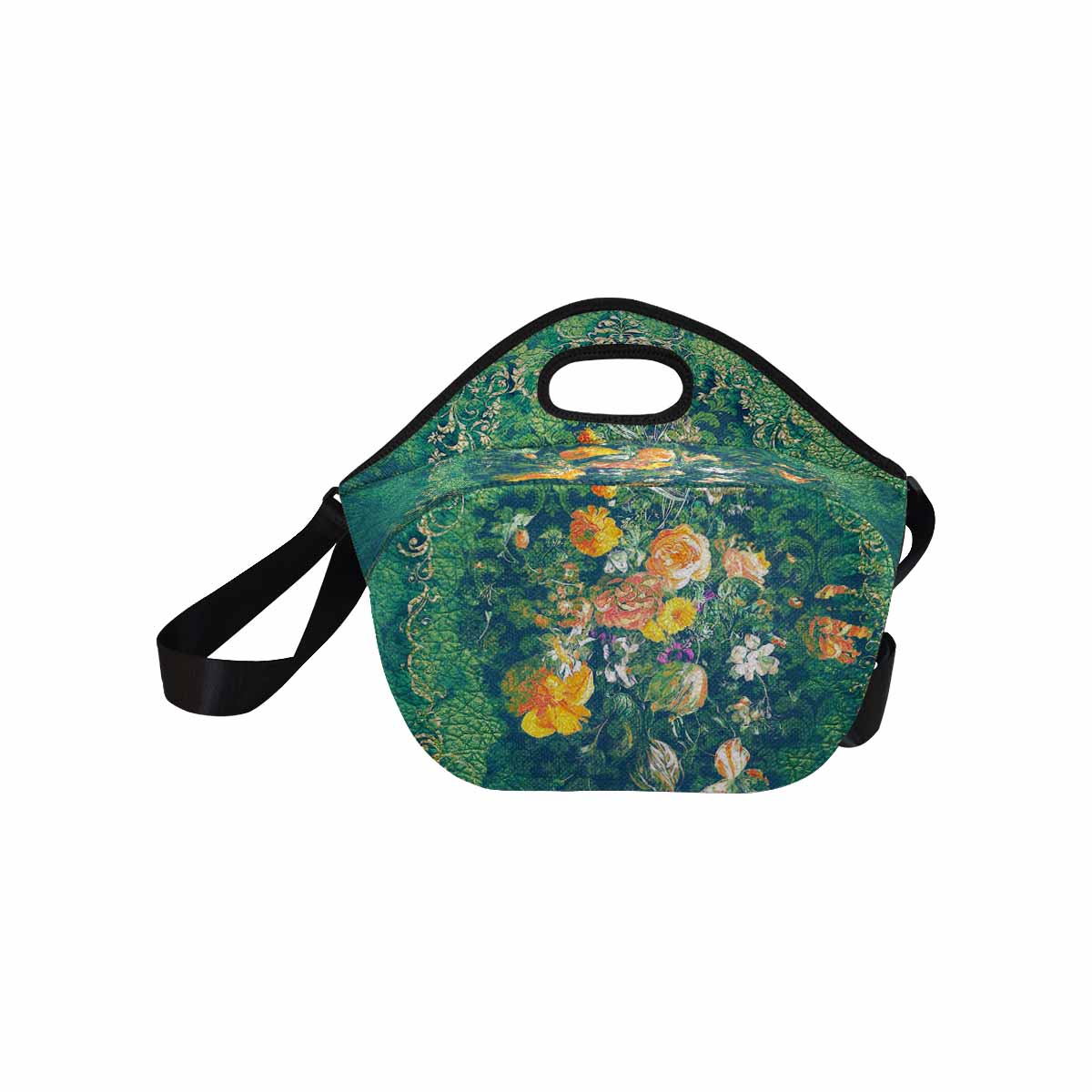 Antique general print, insulated lunch bag, design 13