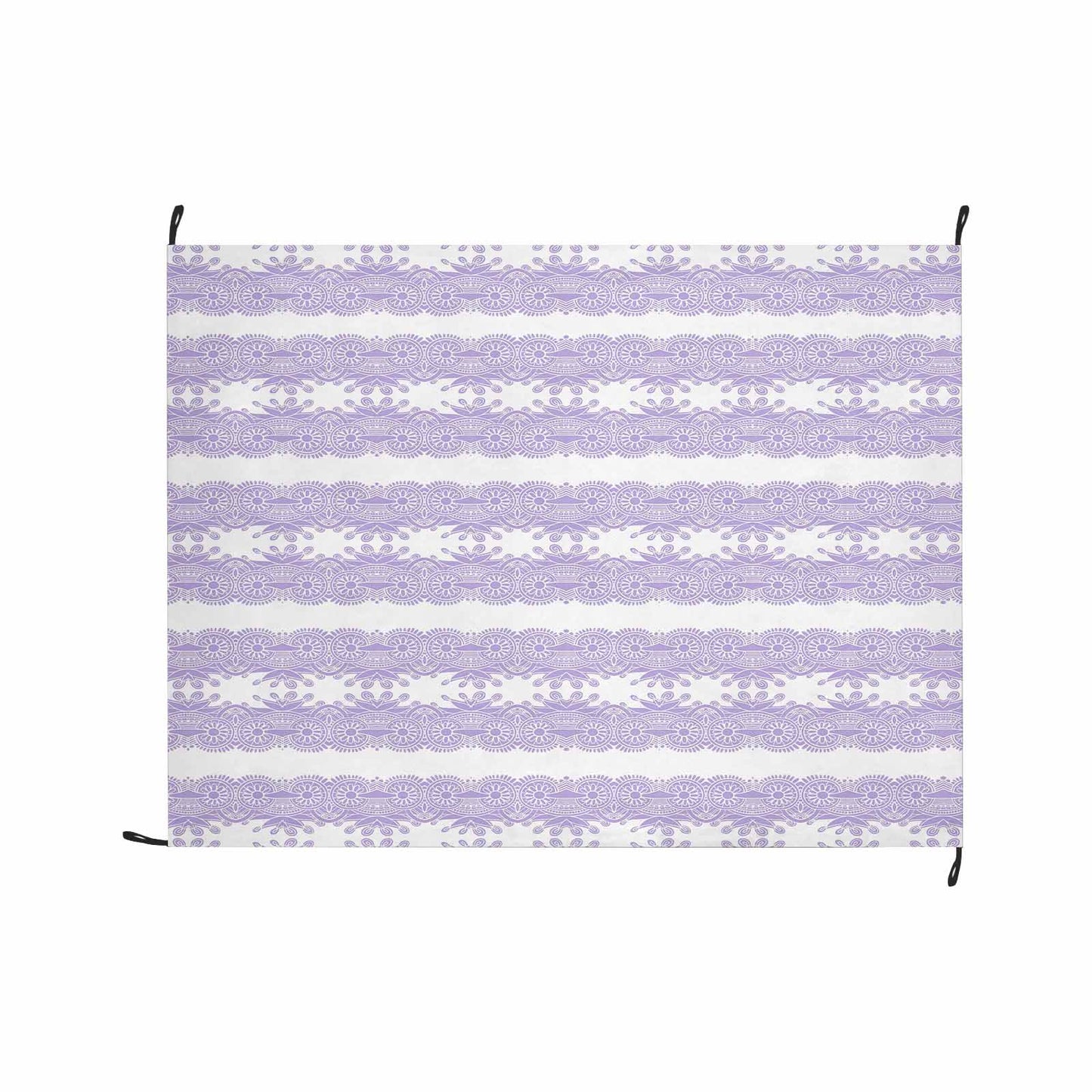 Victorian lace print waterproof picnic mat, 69 x 55in, design 07