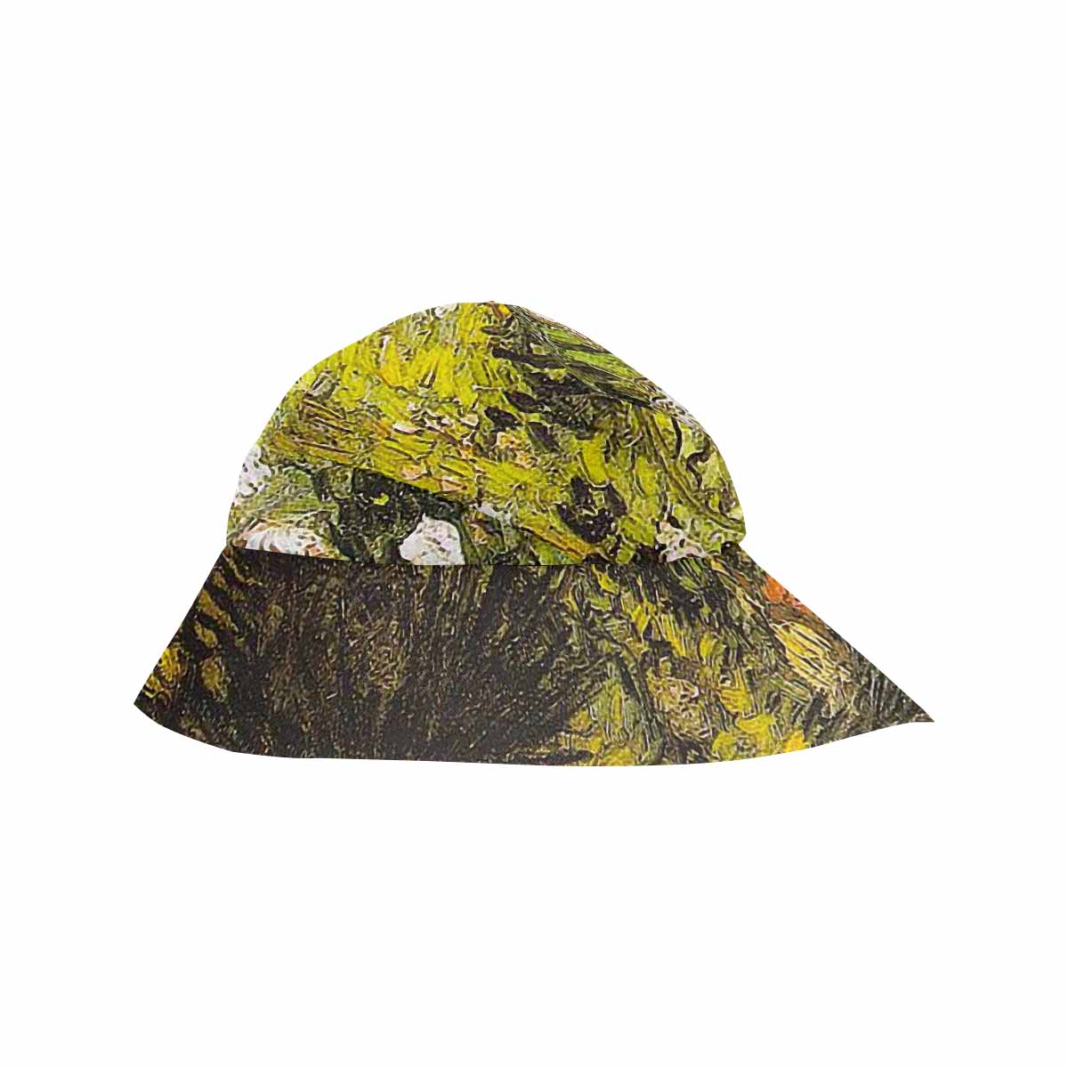 Vintage floral wide brim sunvisor Hat, outdoors hat, Design 05