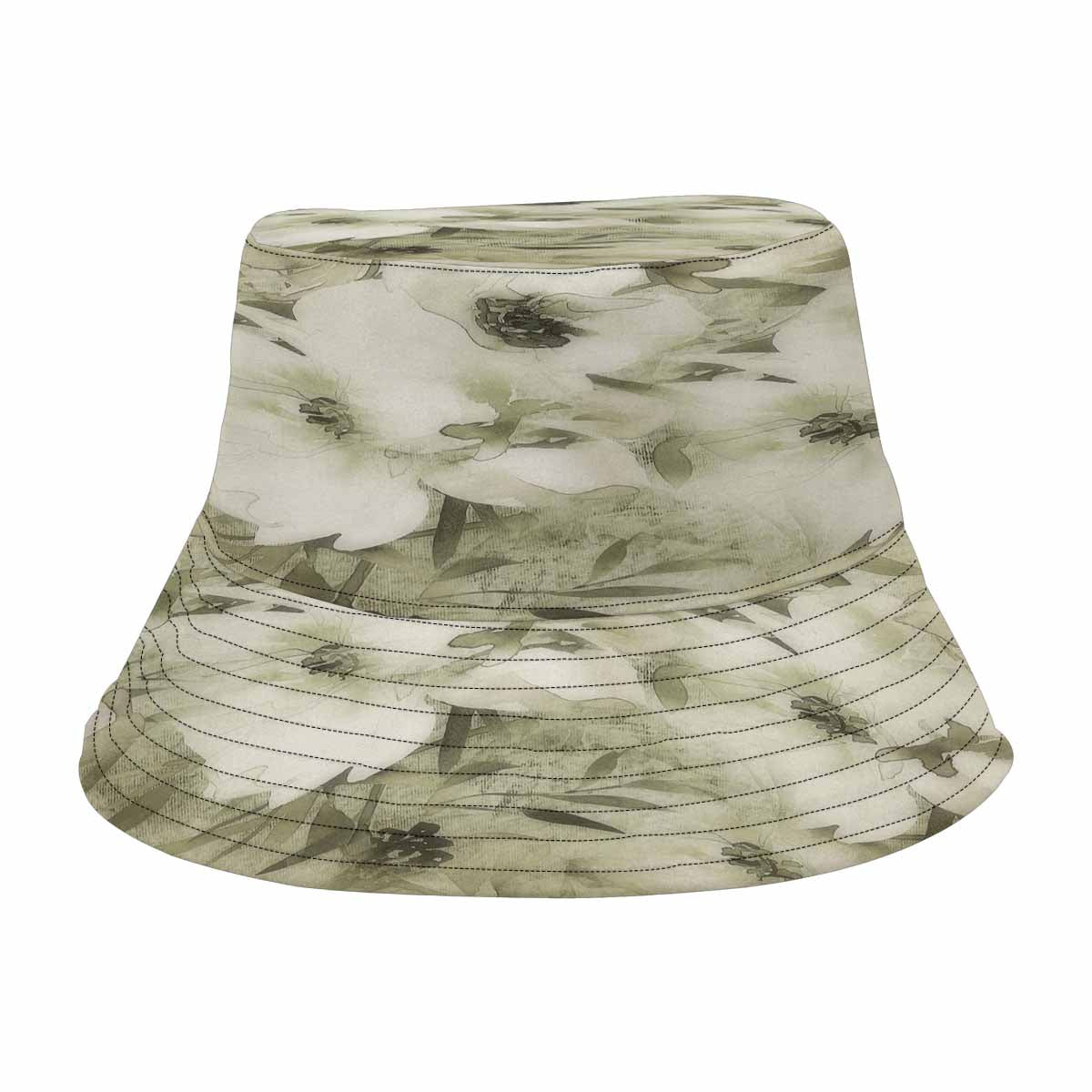 Vintage floral unisex bucket boonie Hat, outdoors hat, Design 03x
