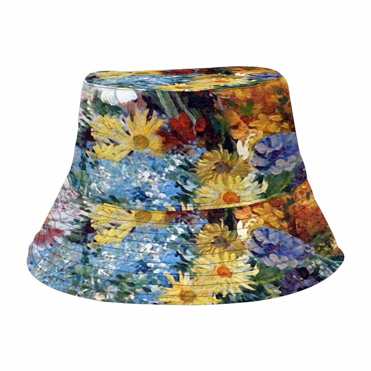 Vintage floral unisex bucket boonie Hat, outdoors hat, Design 41