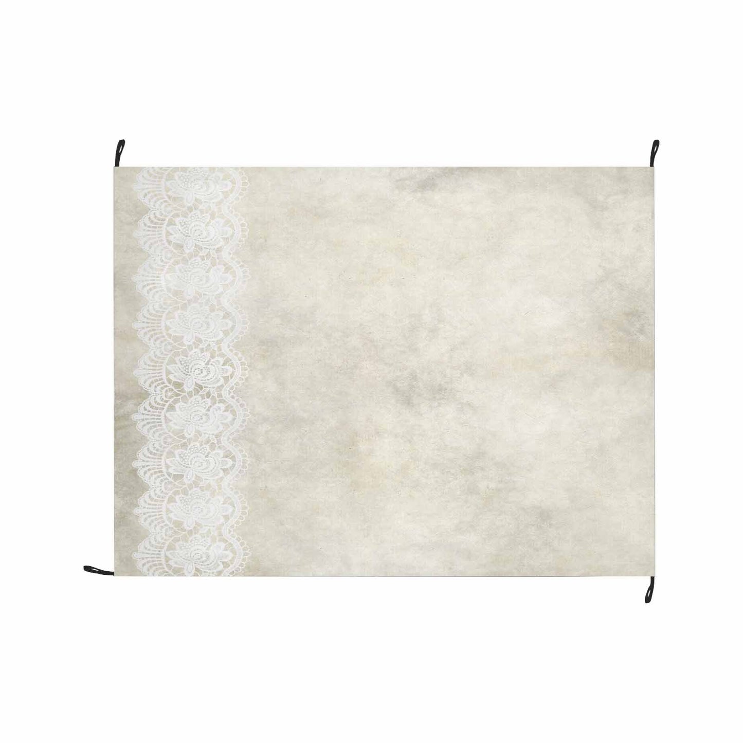 Victorian lace print waterproof picnic mat, 69 x 55in, design 27