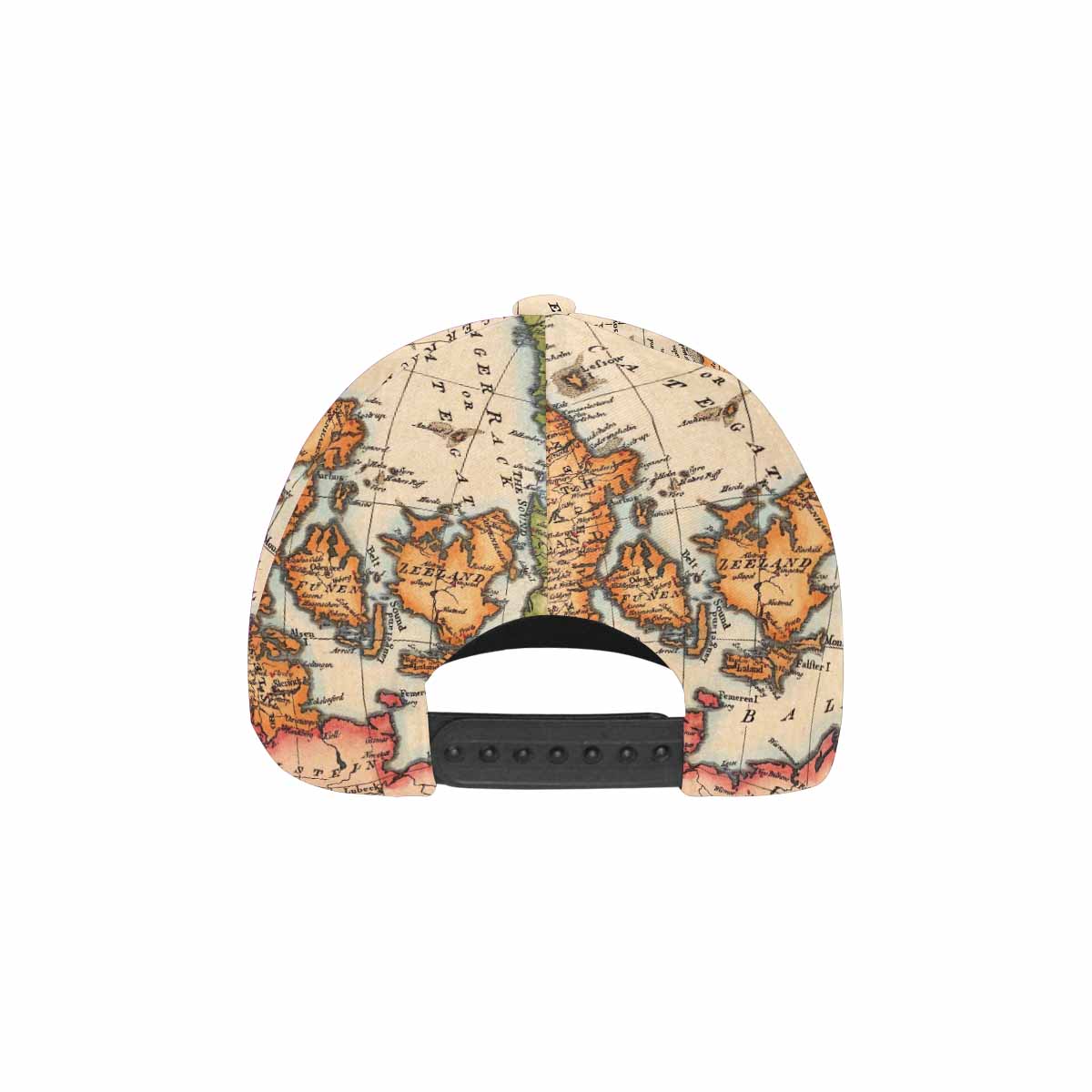 Antique Map design dad cap, trucker hat, Design 34