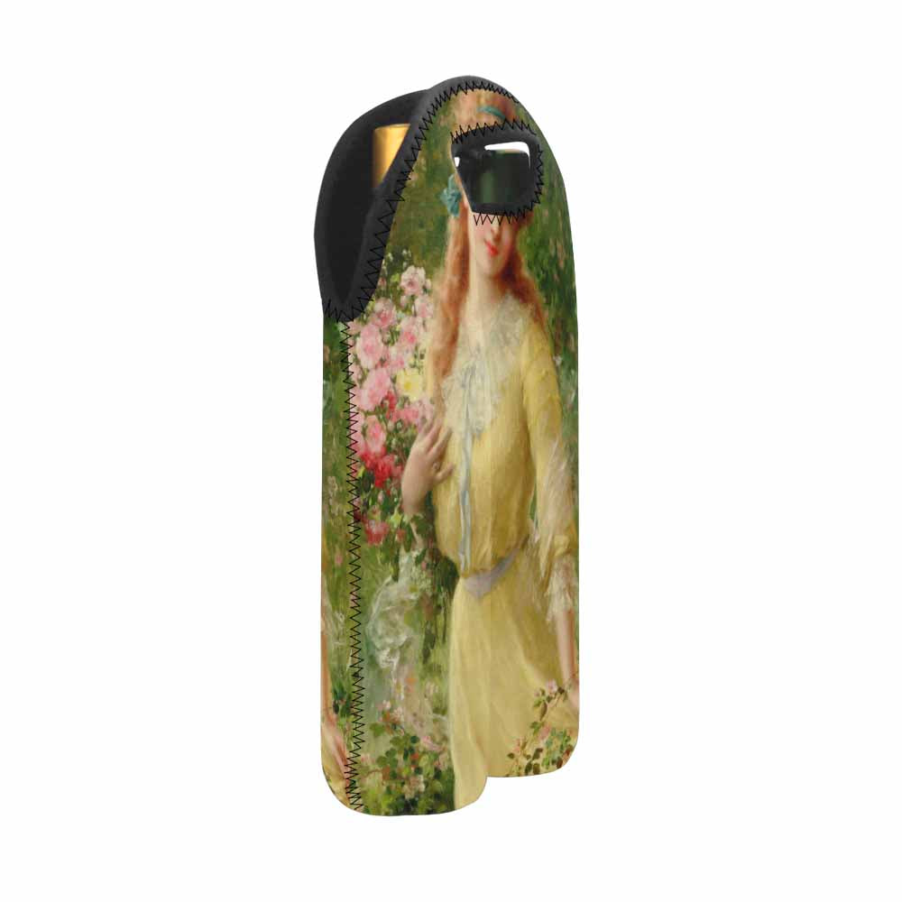 Victorian lady design 2 Bottle wine bag, Portrait of a Girl