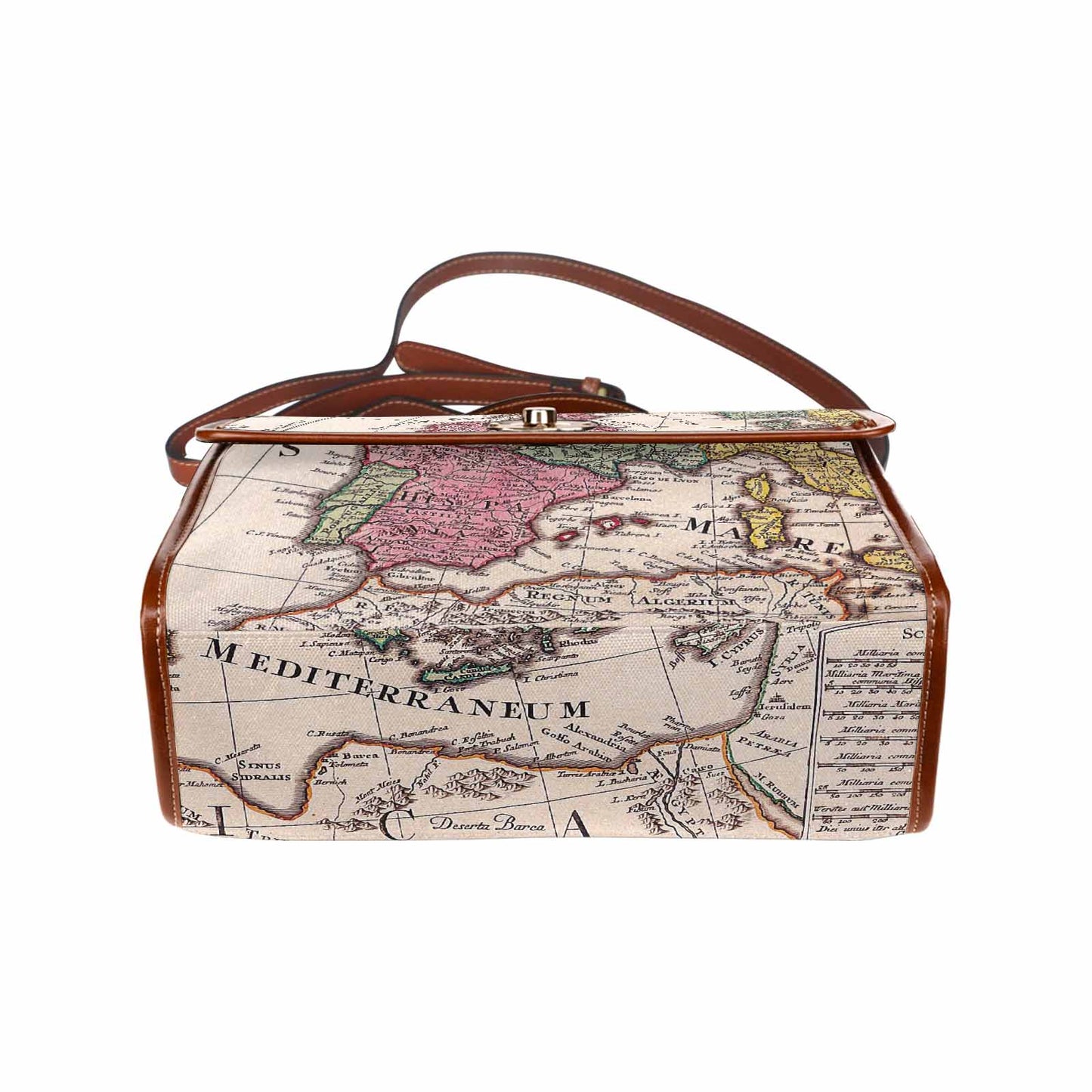 Antique Map Handbag, Model 1695341, Design 43