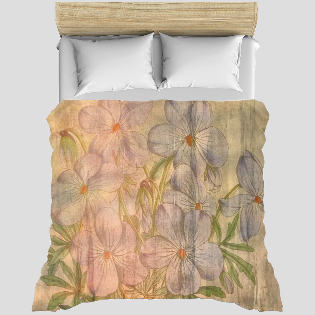 Vintage floral duvet cover, King, queen or twin, Design 13xx