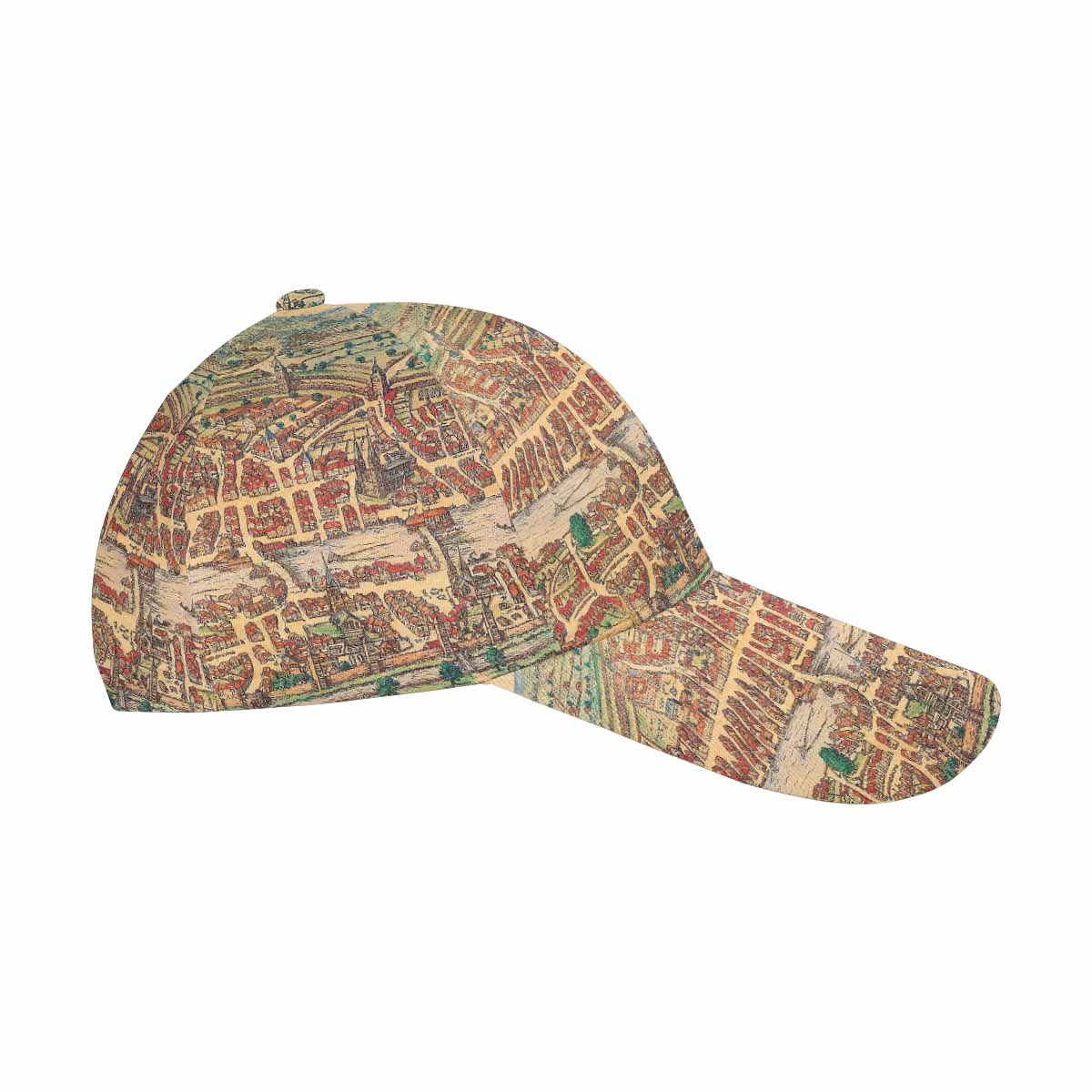 Antique Map design dad cap, trucker hat, Design 24