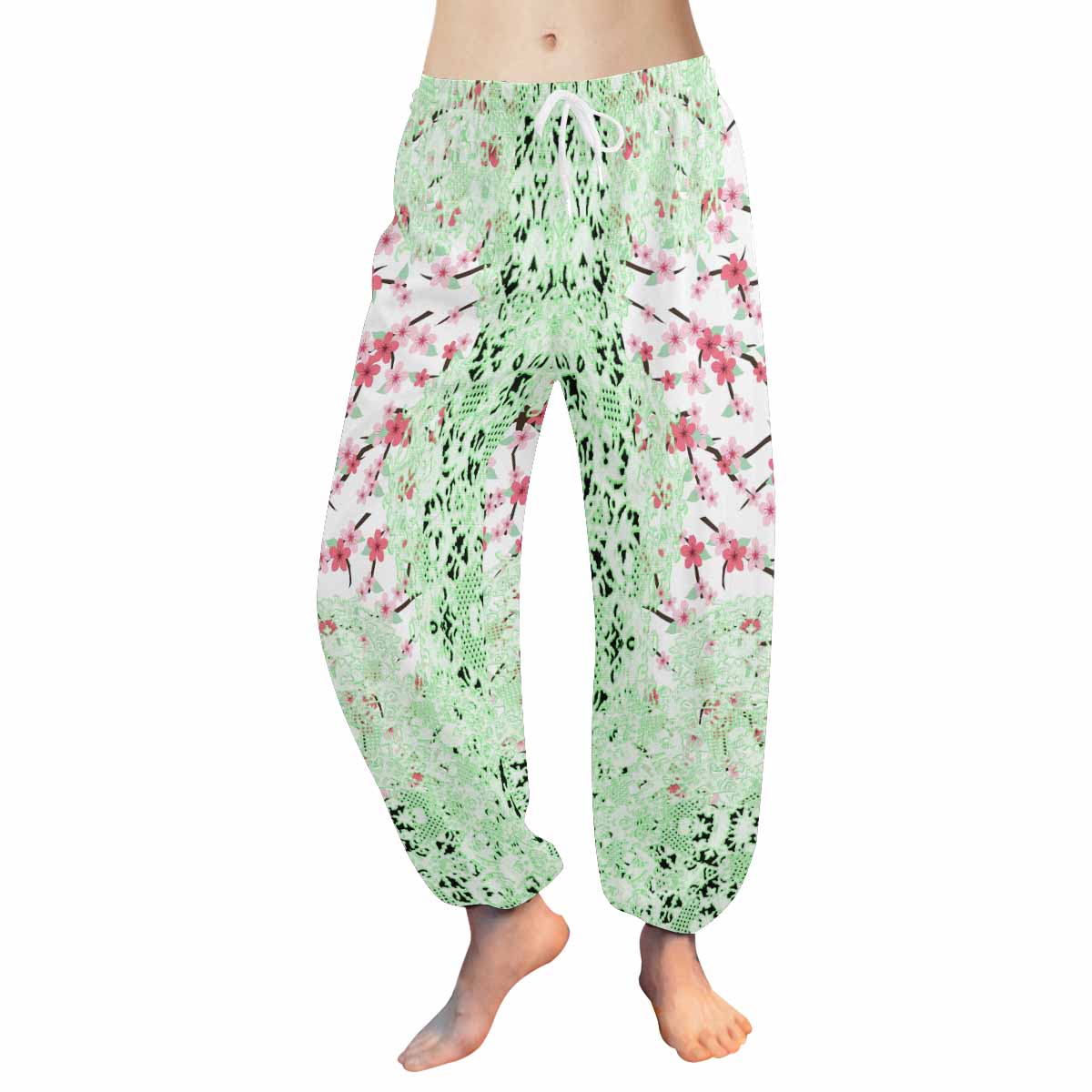 Victorian lace print Haram pants, loose comfy pants design 10