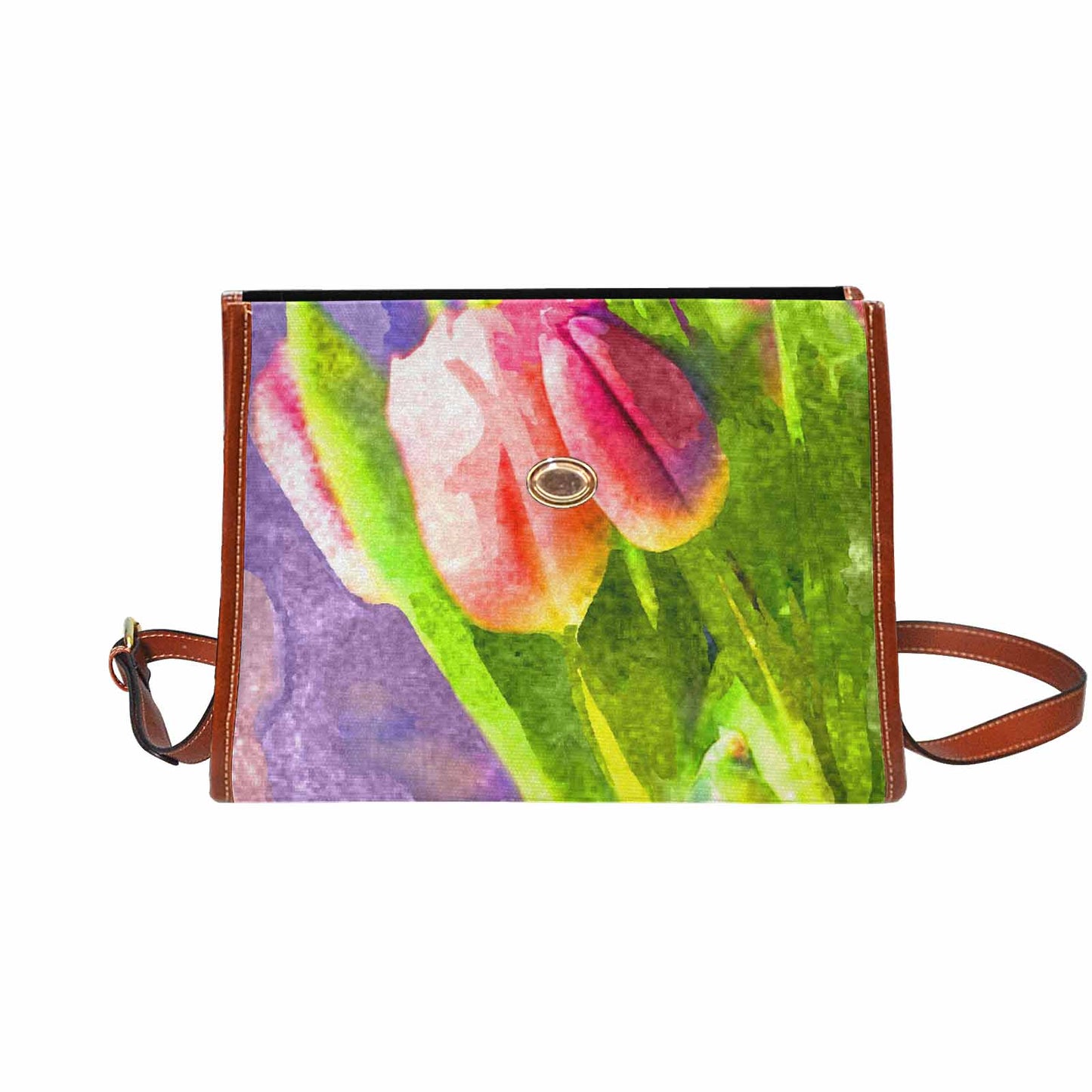 Water Color Floral Handbag Model 1695341 Design 201