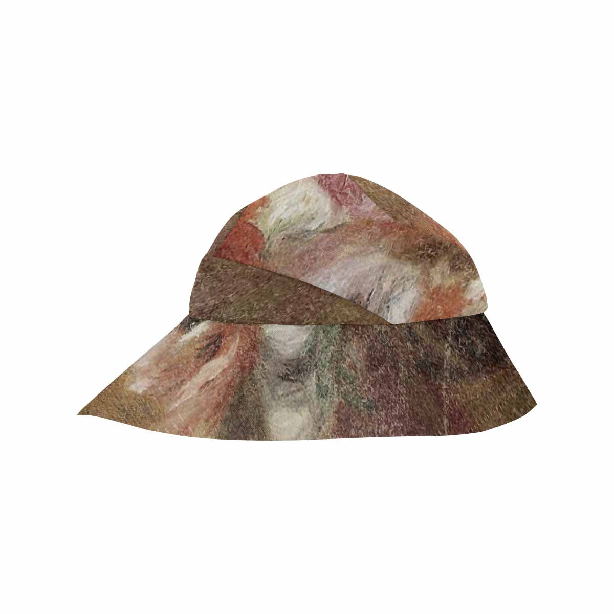 Vintage floral wide brim sunvisor Hat, outdoors hat, Design 15