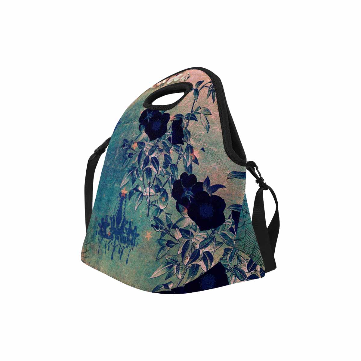 Antique general print, insulated lunch bag, design 15