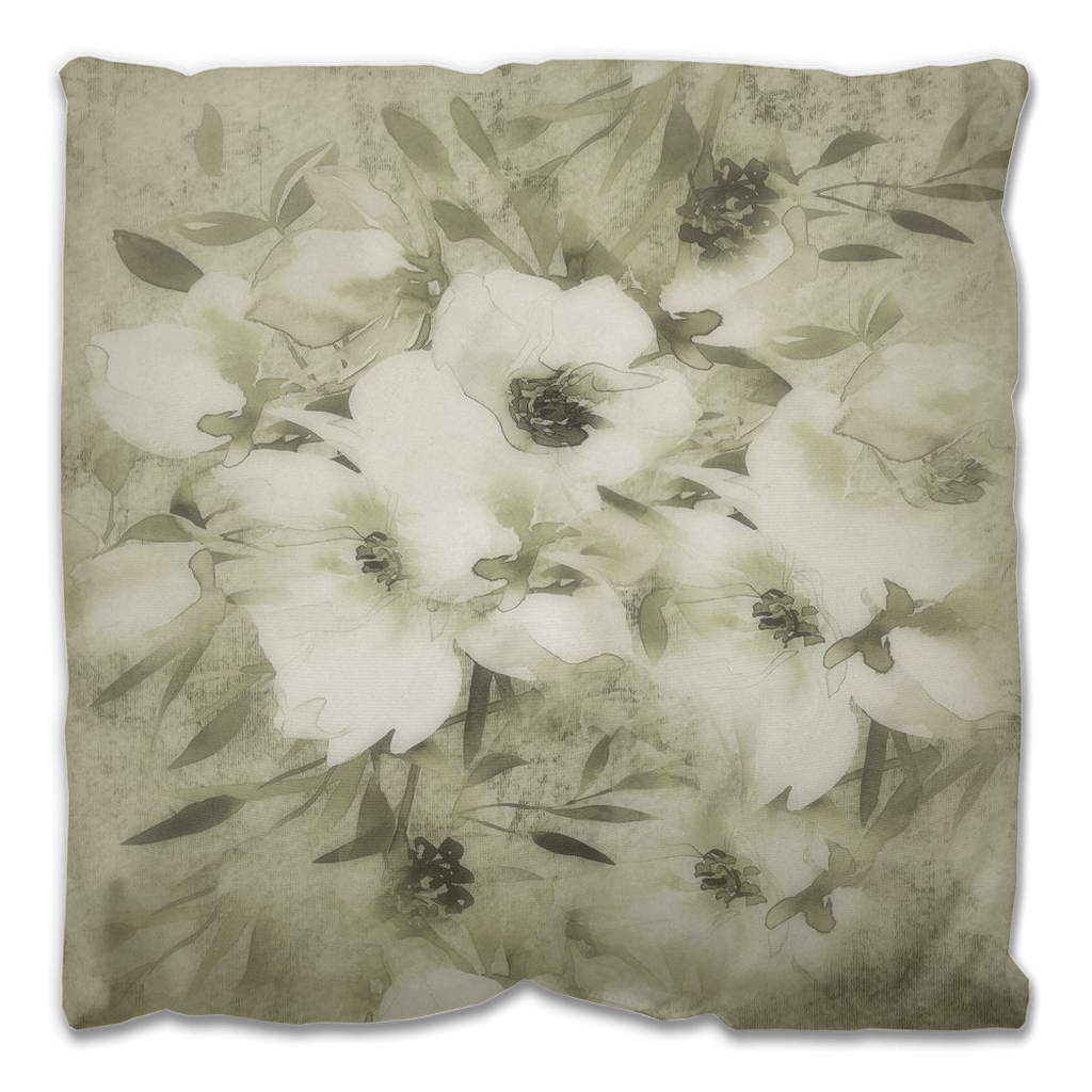 Vintage floral Outdoor Pillows, throw pillow, mildew resistance, various sizes, Design 03x