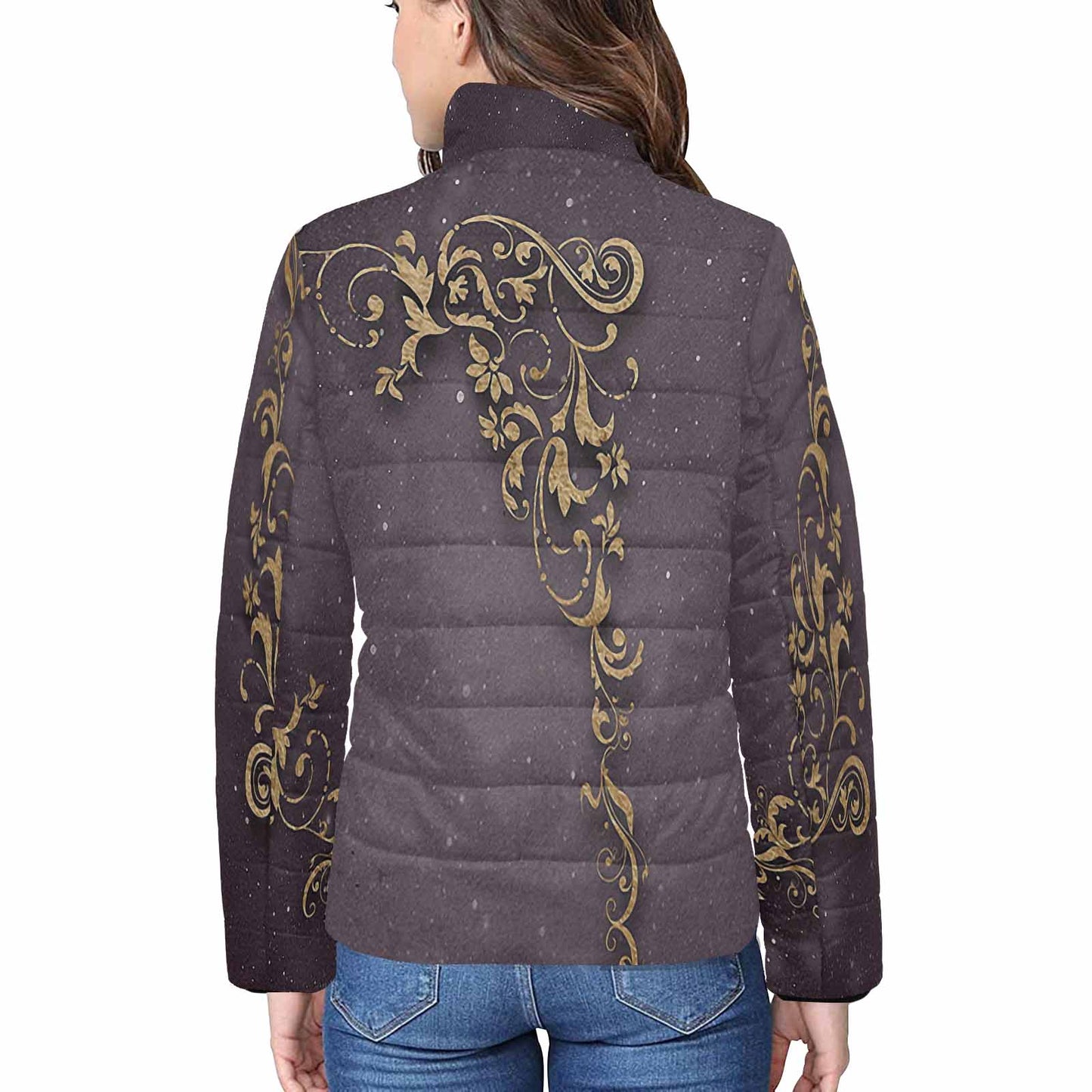 Antique general print quilted jacket, design 43