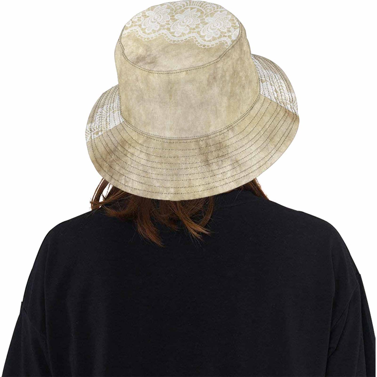 Victorian lace Bucket Hat, outdoors hat, design 28