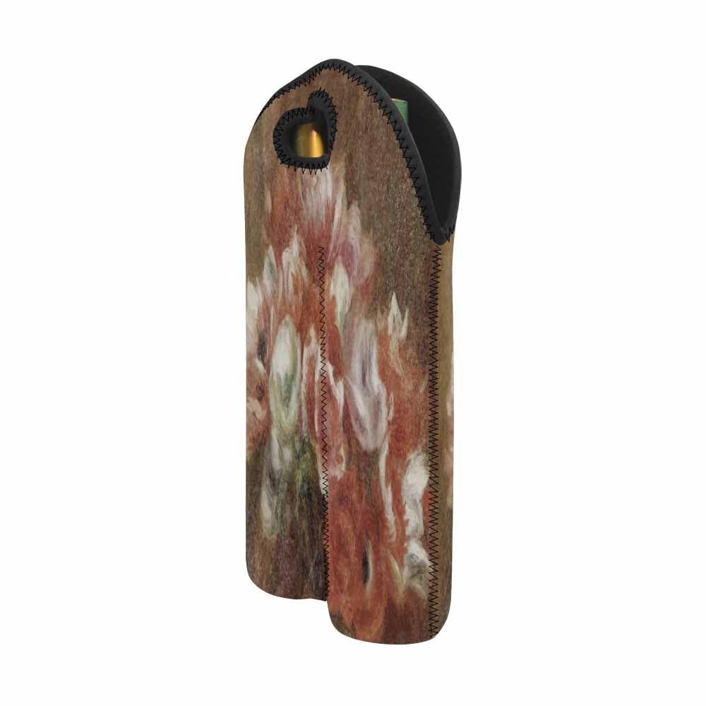 Vintage floral 2 bottle wine bag, Design 15