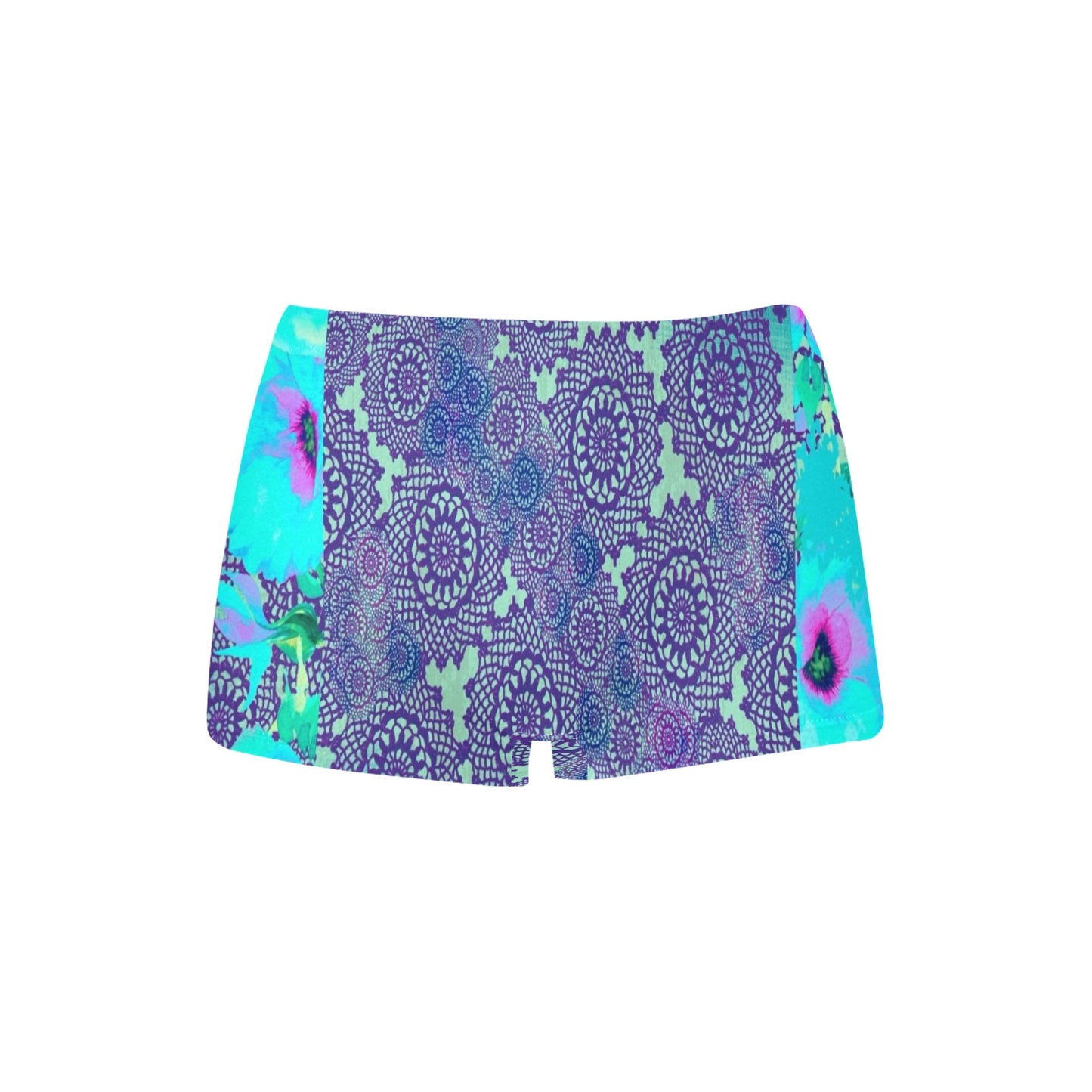 Printed Lace Boyshorts, daisy dukes, pum pum shorts, shortie shorts , design 14