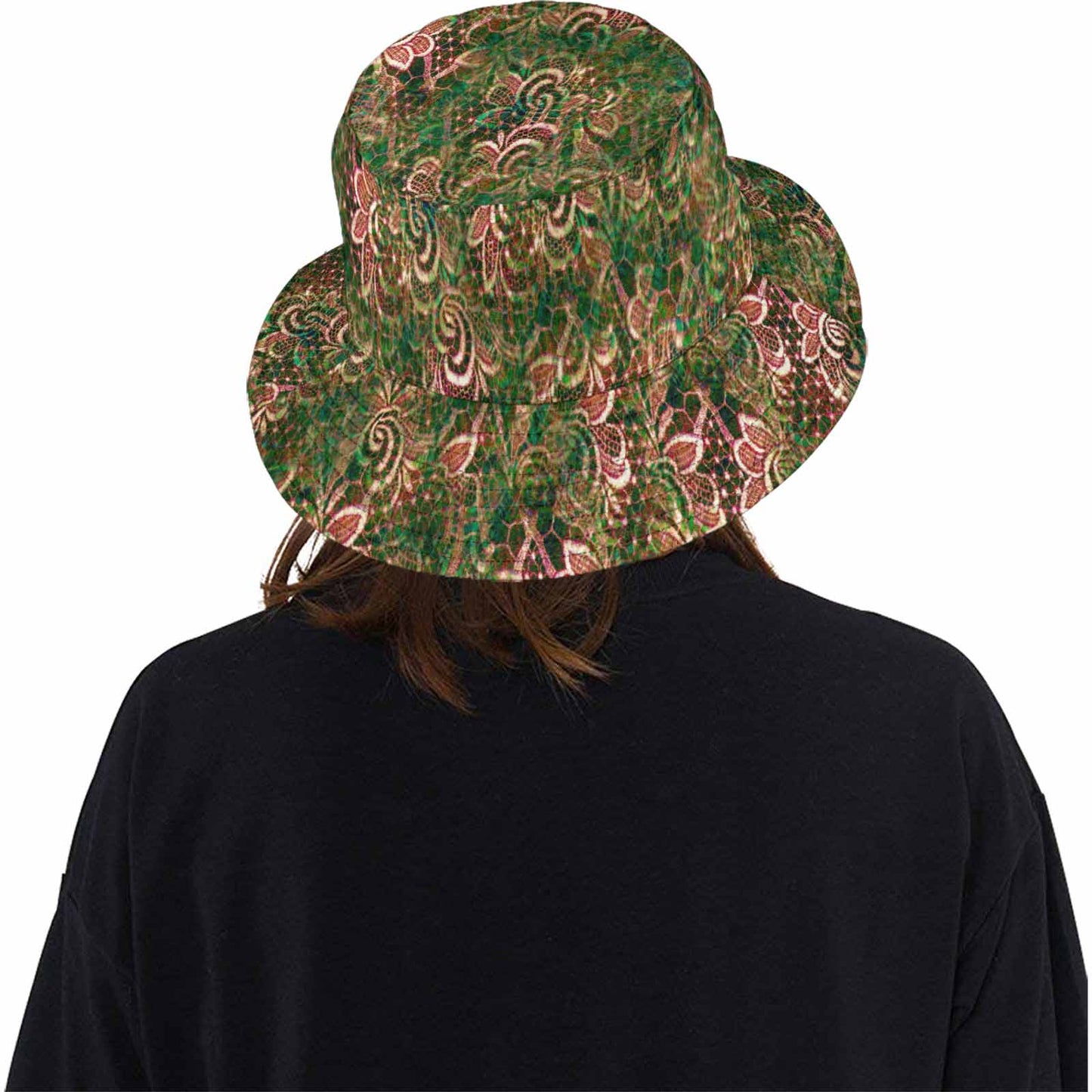 Victorian lace Bucket Hat, outdoors hat, design 34