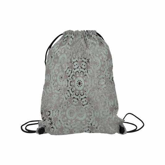 Victorian lace print, DRAWSTRING BAG, MEDIUM, design 51