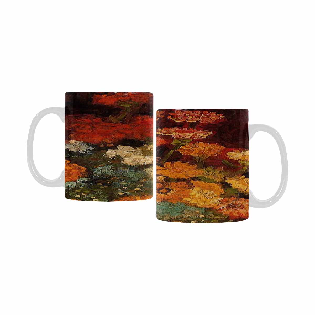 Vintage floral coffee mug or tea cup, Design 31