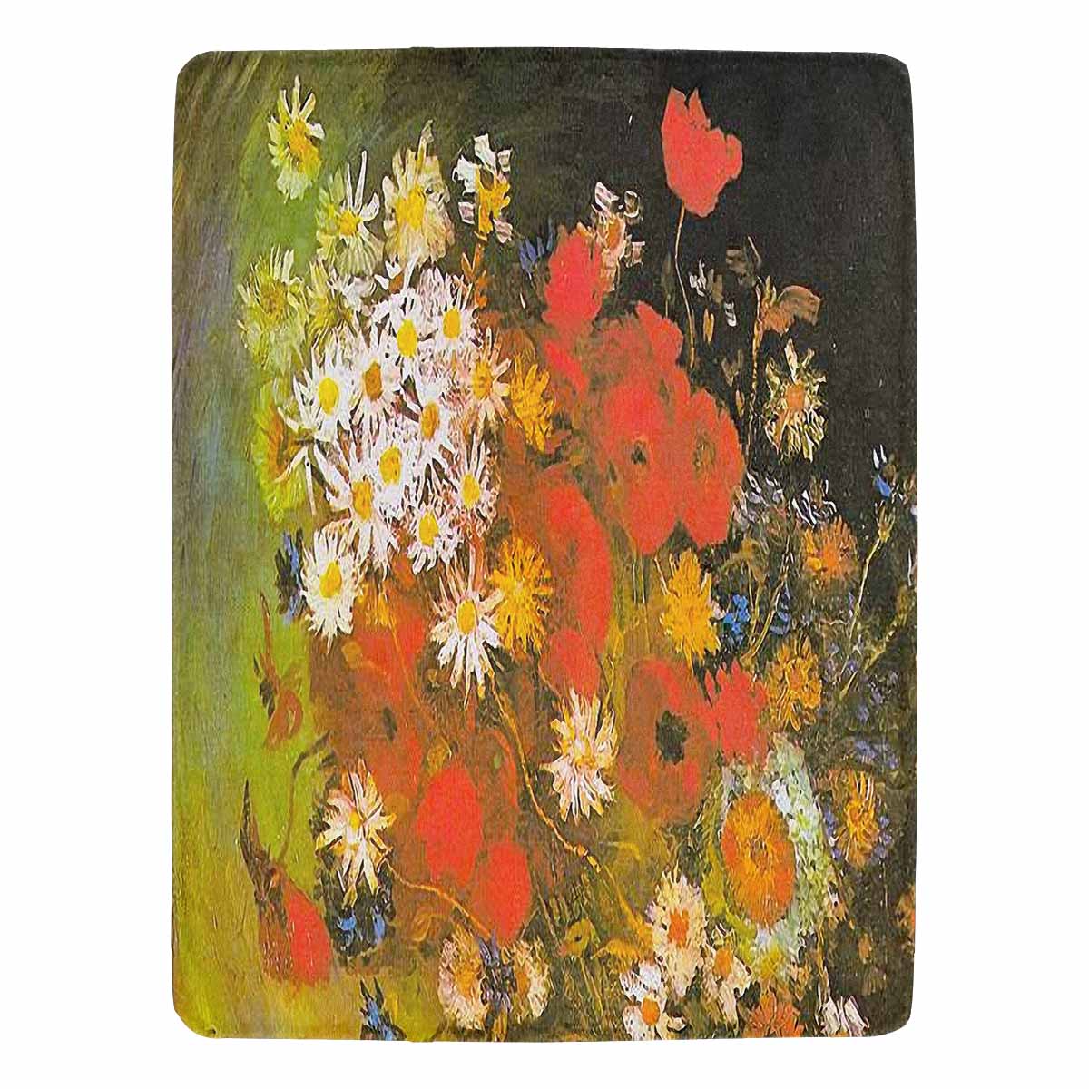 Vintage Floral BLANKET, LARGE 60 in x 80 in, Design 60 C50