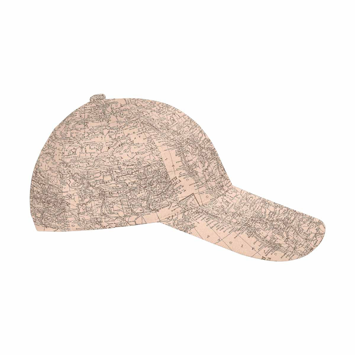 Antique Map design dad cap, trucker hat, Design 53