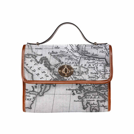Antique Map Handbag, Model 1695341, Design 20