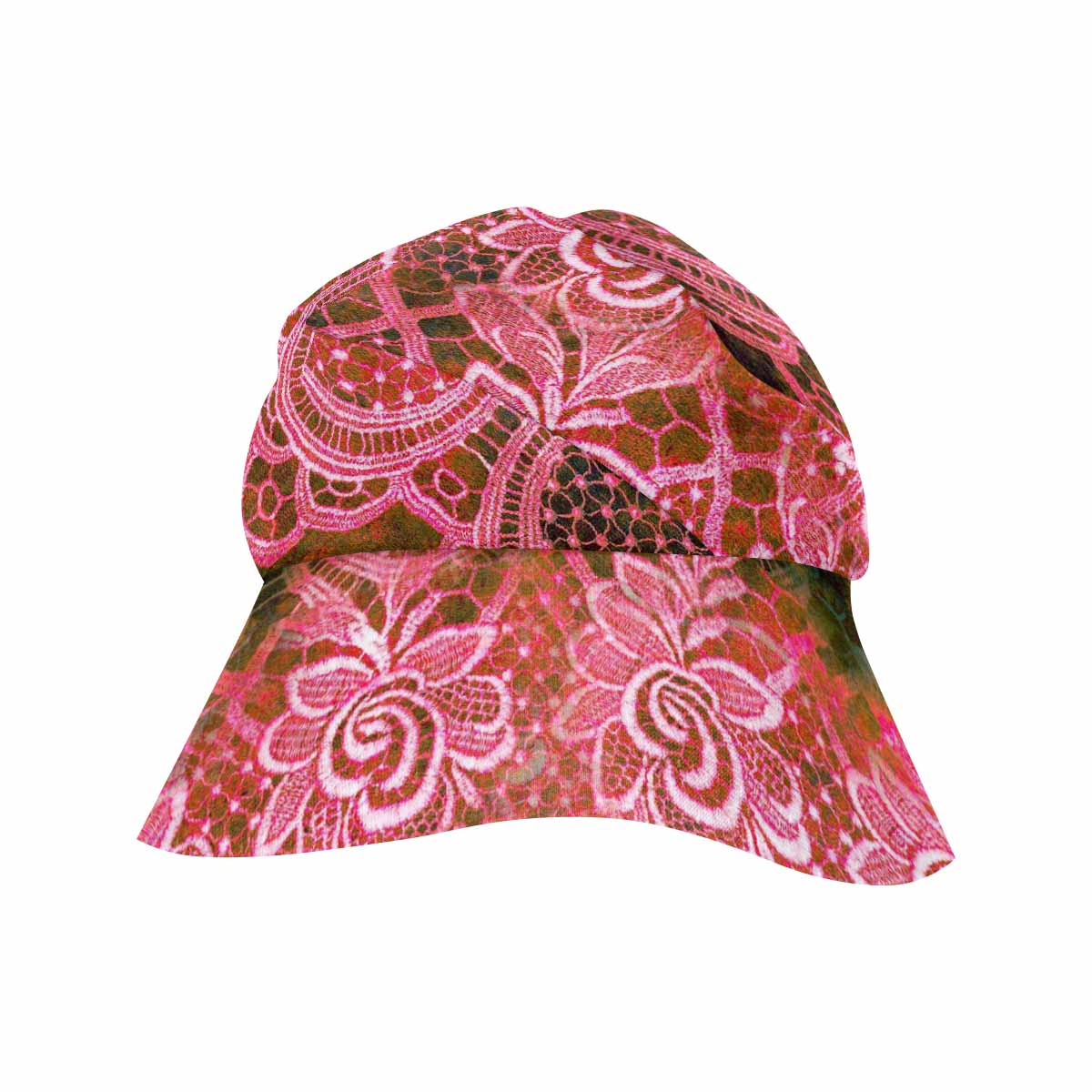 Victorian lace print, wide brim sunvisor Hat, outdoors hat, design 32