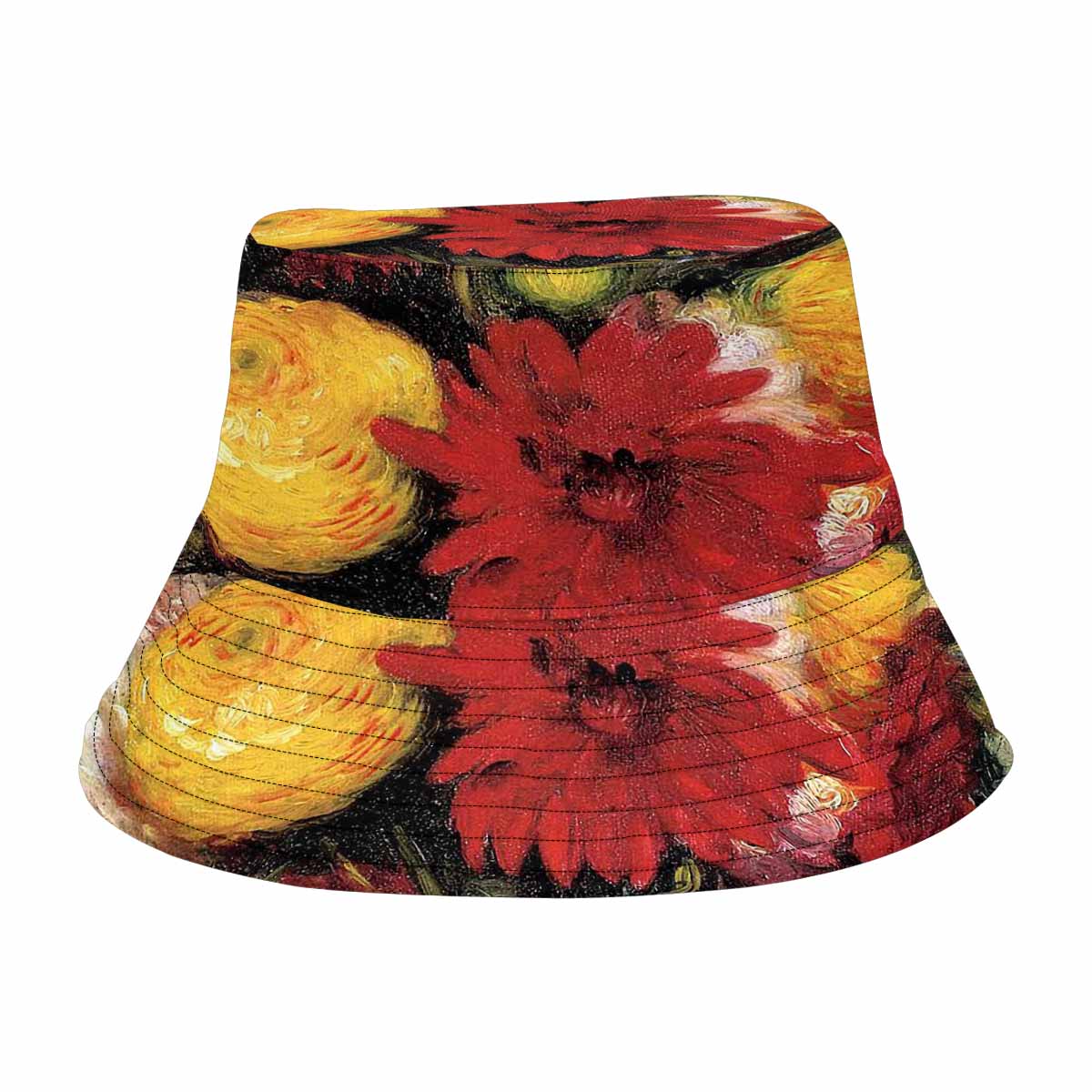 Vintage floral unisex bucket boonie Hat, outdoors hat, Design 25