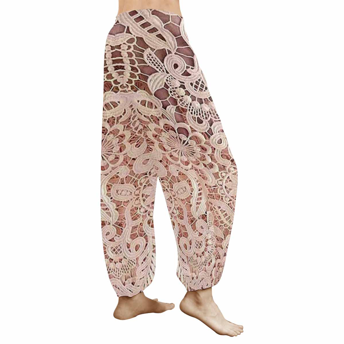 Victorian lace print Haram pants, loose comfy pants design 11