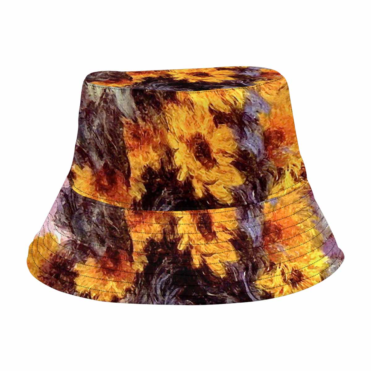 Vintage floral unisex bucket boonie Hat, outdoors hat, Design 49