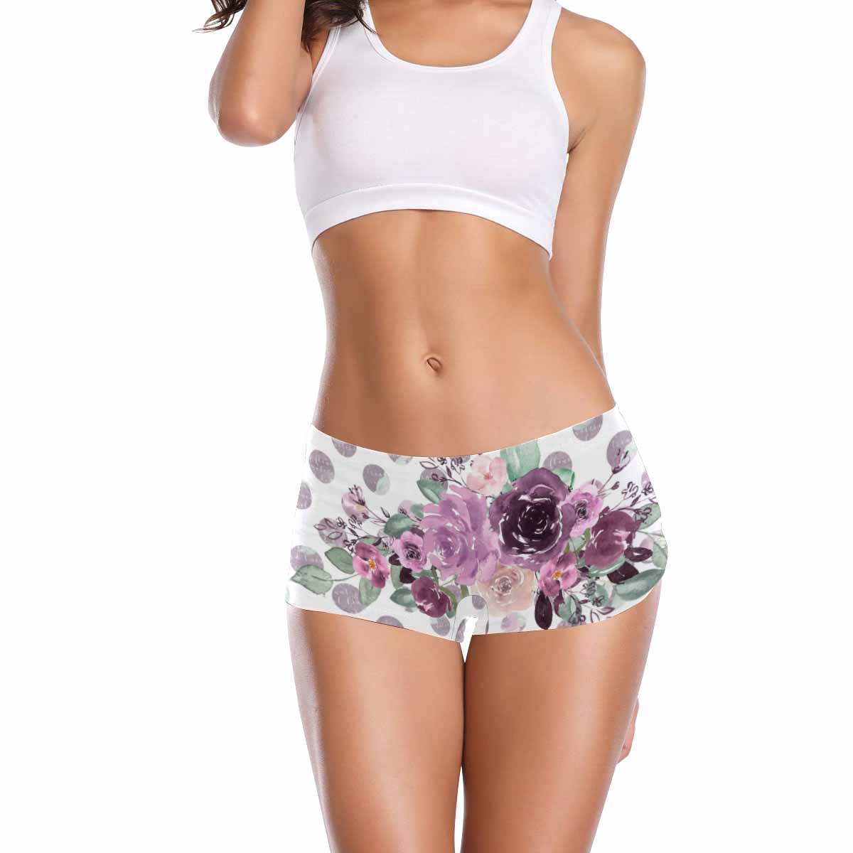 Floral 2, boyshorts, daisy dukes, pum pum shorts, panties, design 52
