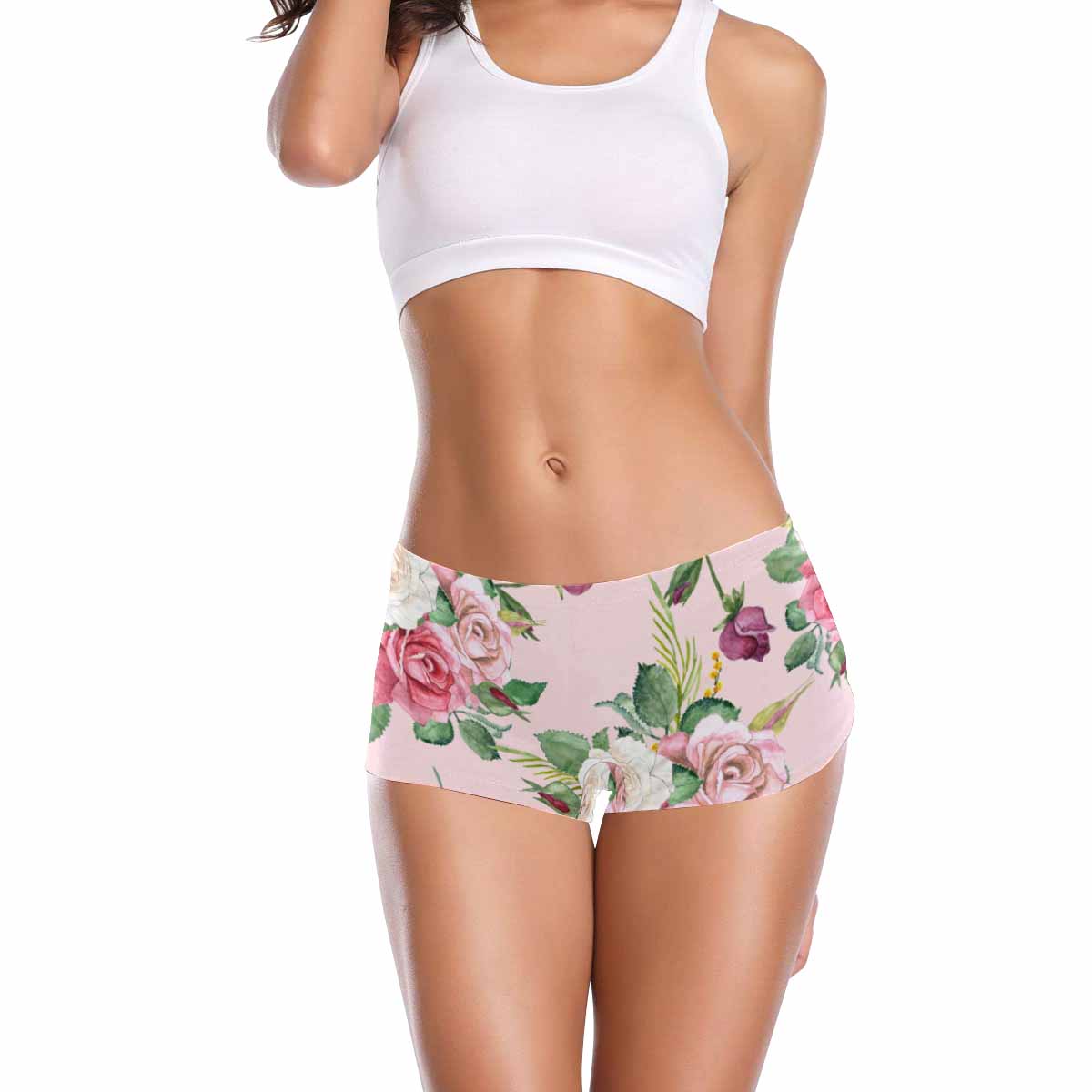 Floral 2, boyshorts, daisy dukes, pum pum shorts, panties, design 58