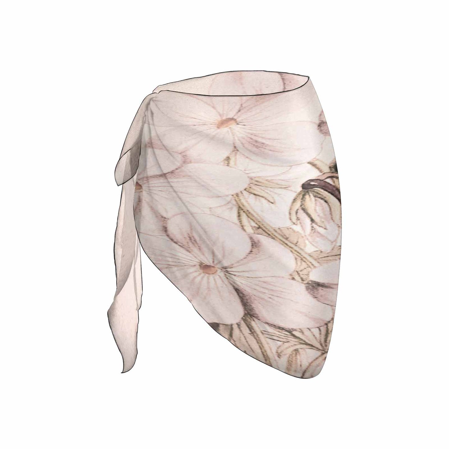 Vintage floral, beach sarong, beach coverup, swim wear, Design 13x