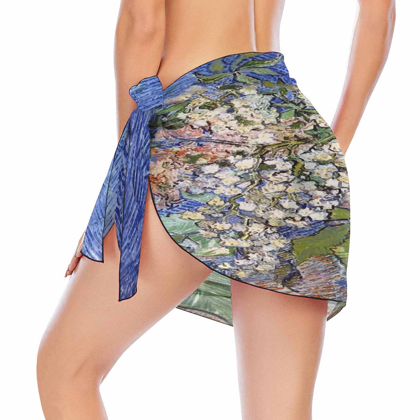 Vintage floral, beach sarong, beach coverup, swim wear, Design 04