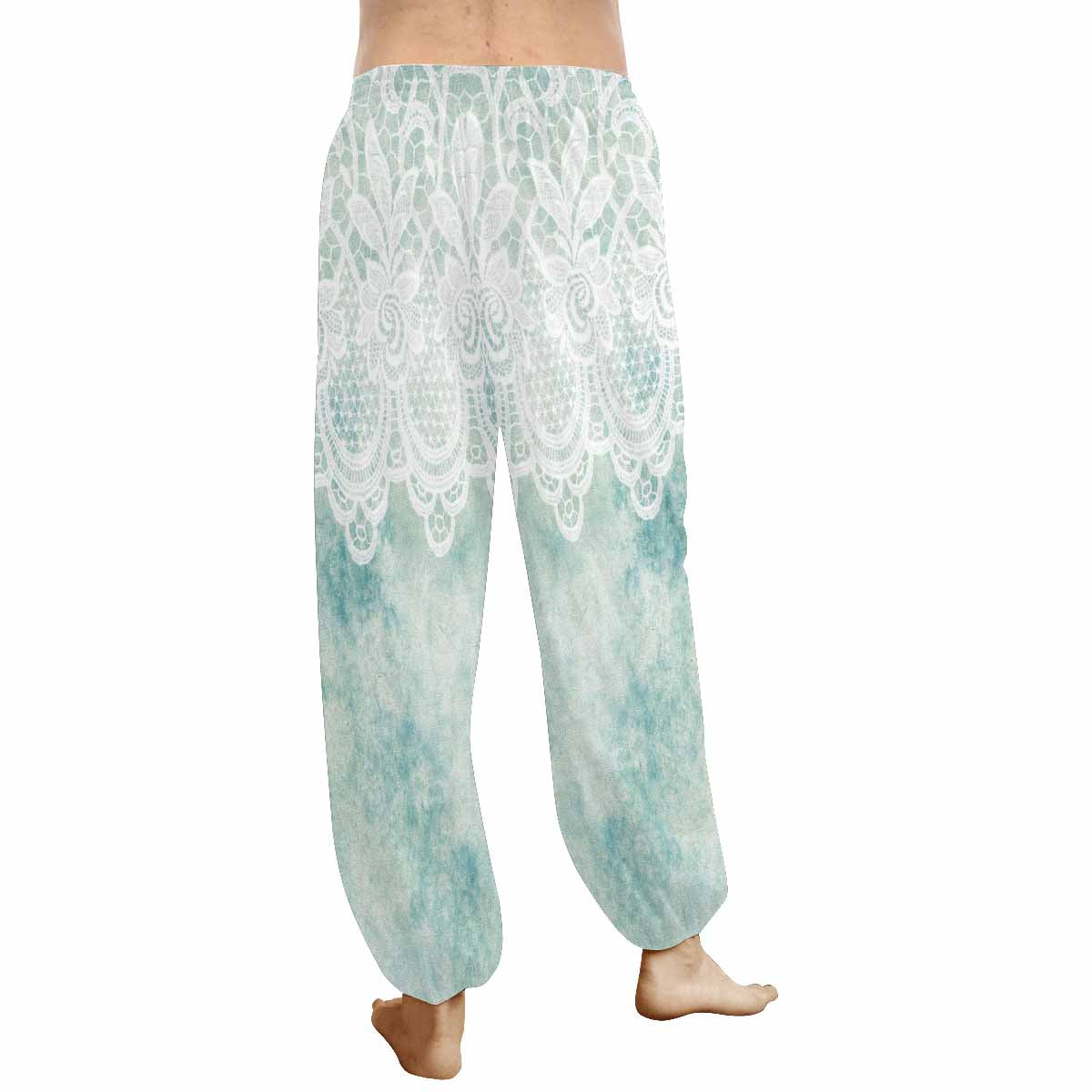 Victorian lace print Haram pants, loose comfy pants design 41