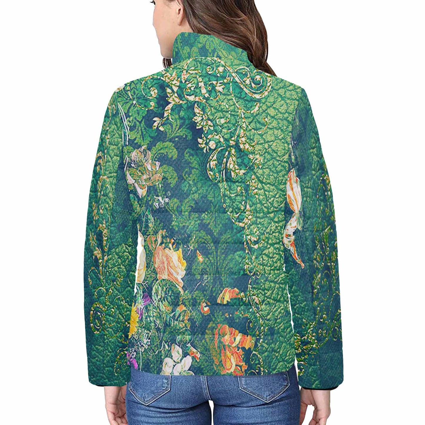 Antique general print quilted jacket, design 13