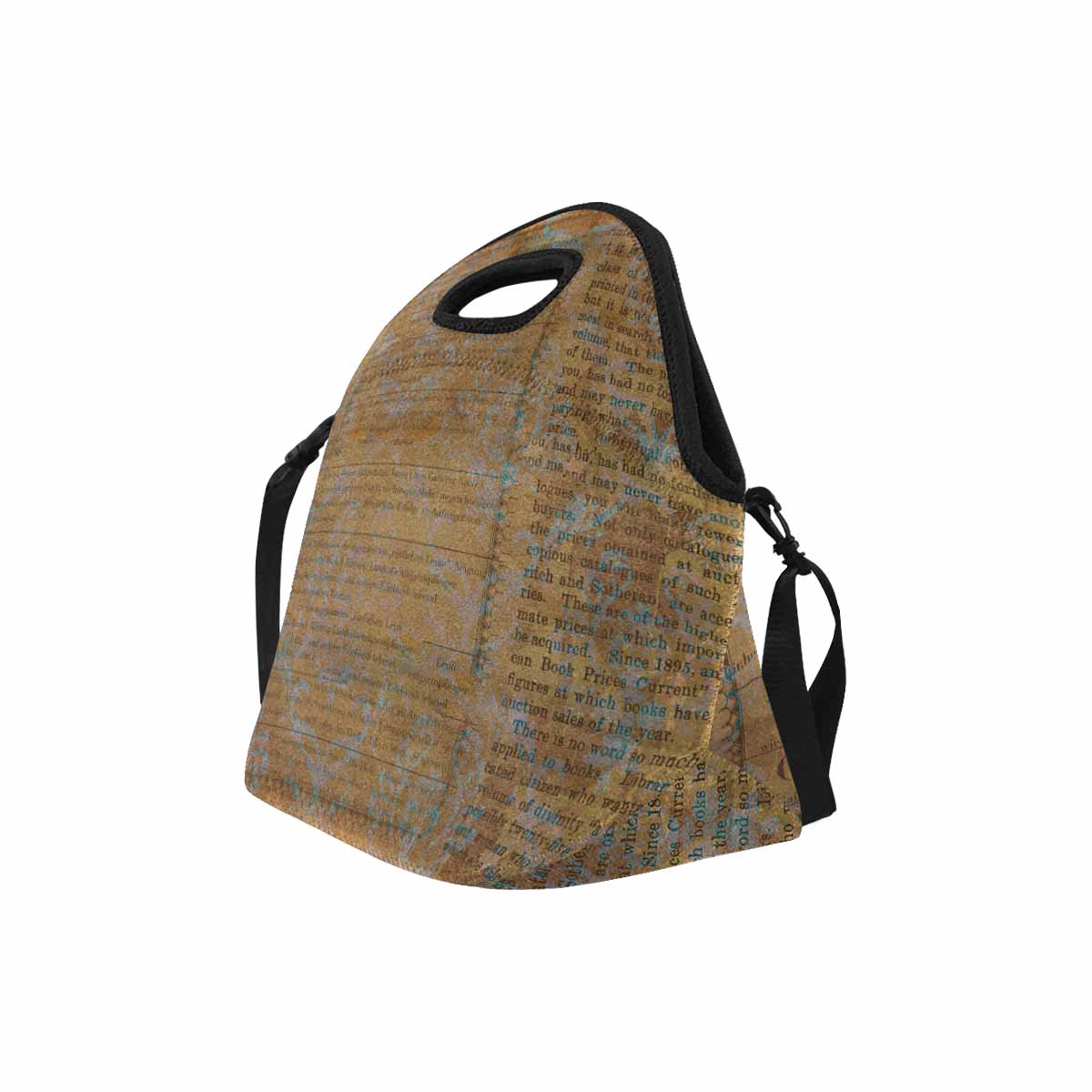 Antique general print, insulated lunch bag, design 29