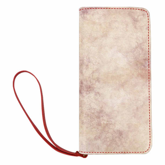 Victorian lace print womens wallet, clutch purse, red trim, design 35