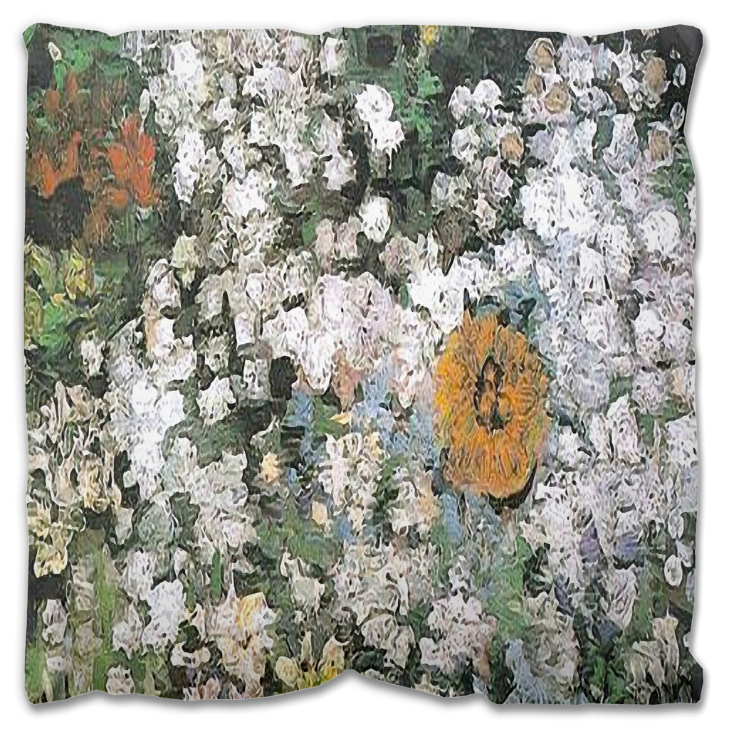 Vintage floral Outdoor Pillows, throw pillow, mildew resistance, various sizes, Design 07