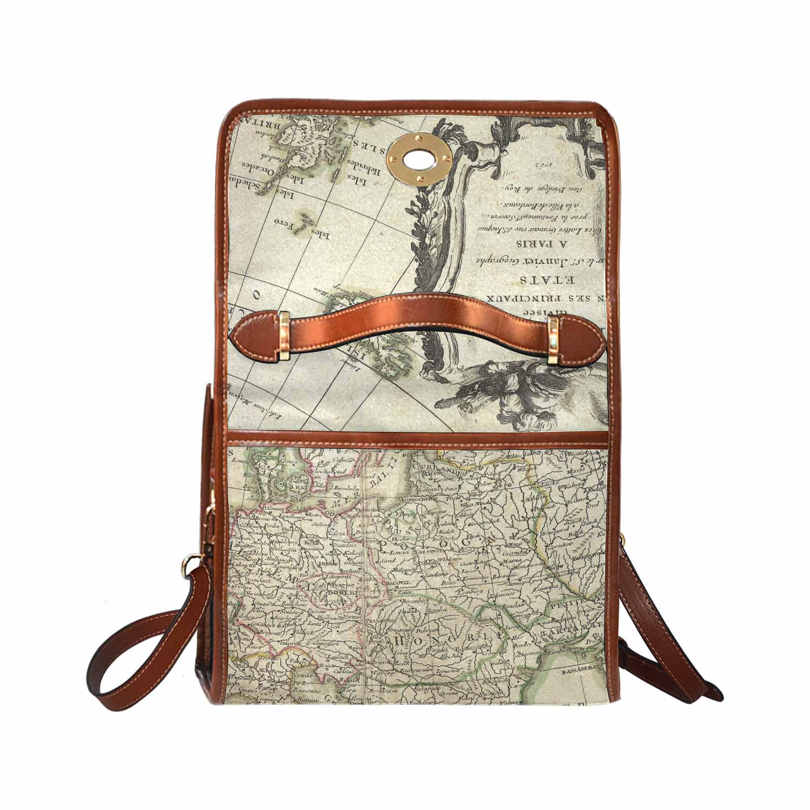 Antique Map Handbag, Model 1695341, Design 03 – VictorianTimes