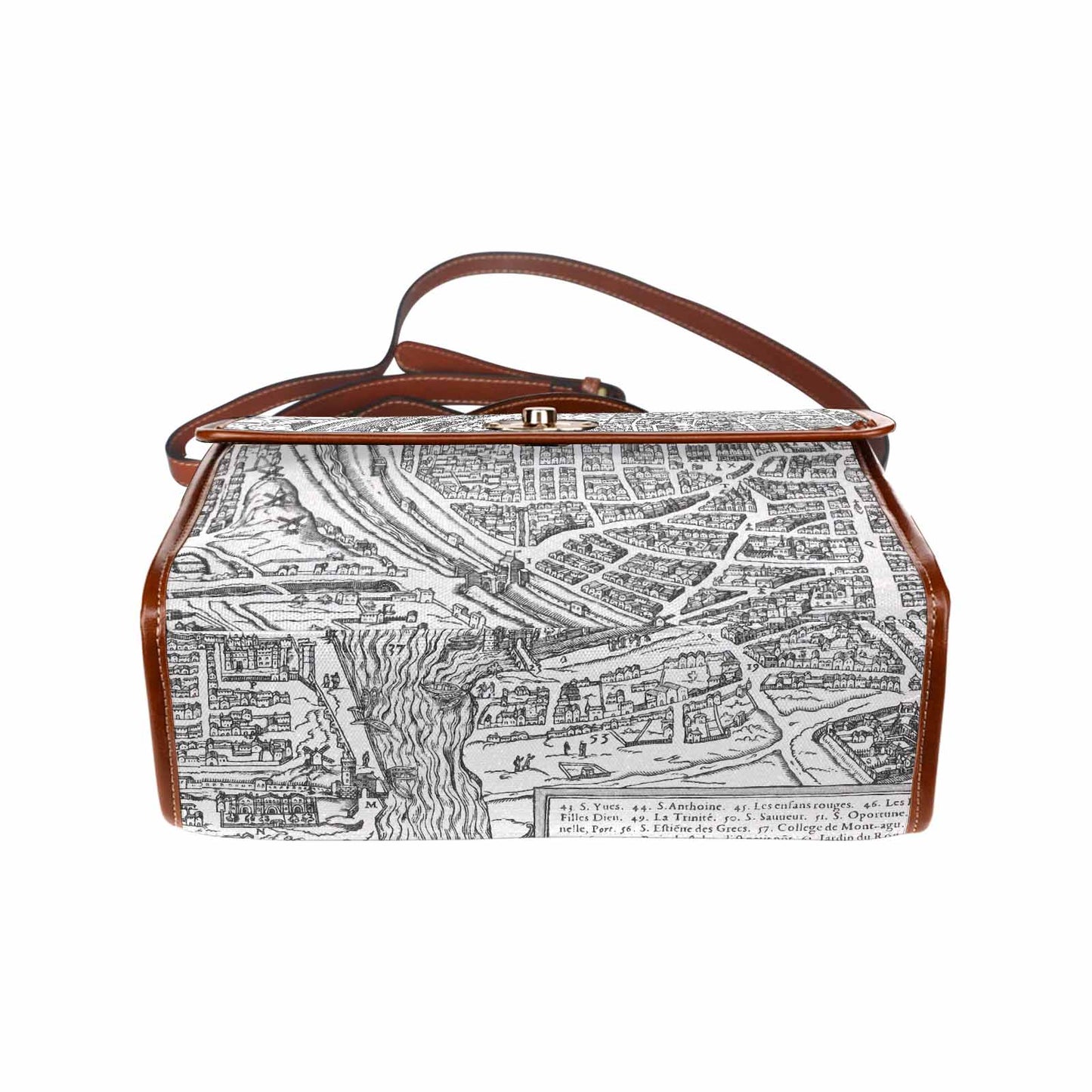 Antique Map Handbag, Model 1695341, Design 47