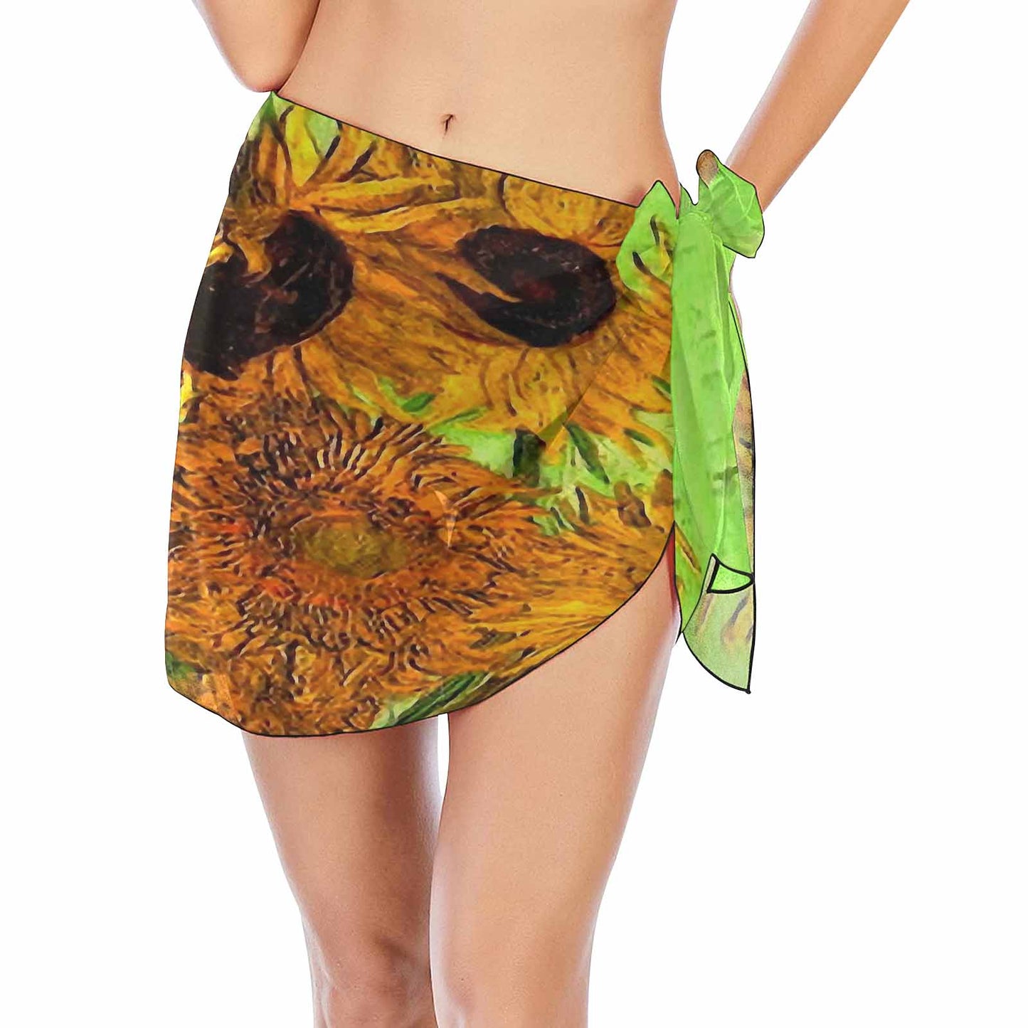 Vintage floral, beach sarong, beach coverup, swim wear, Design 48