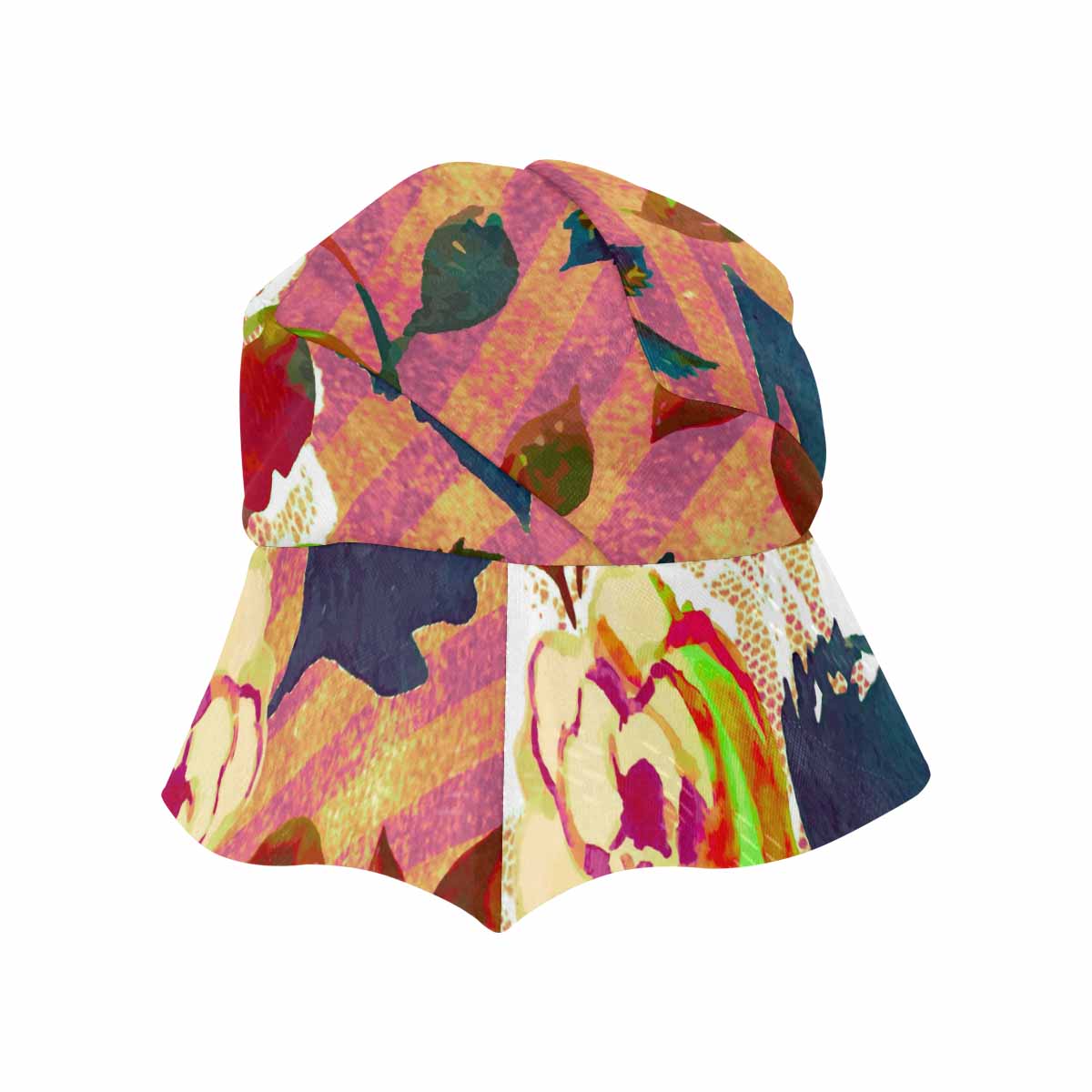 Victorian lace print, wide brim sunvisor Hat, outdoors hat, design 22